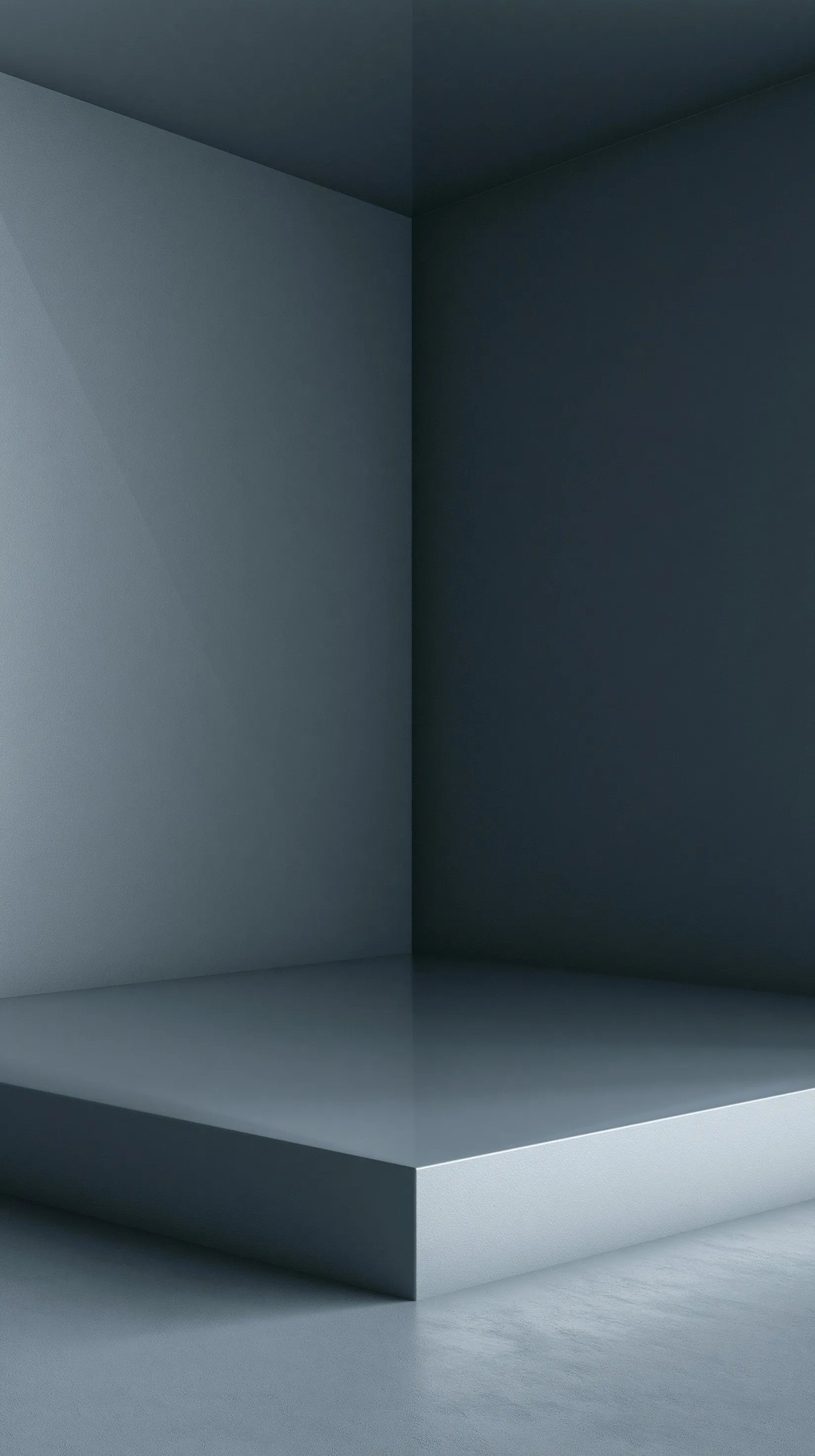 Minimalist solid gray 3D wallpaper for iPhone background, featuring a sleek, uniform neutral tone.