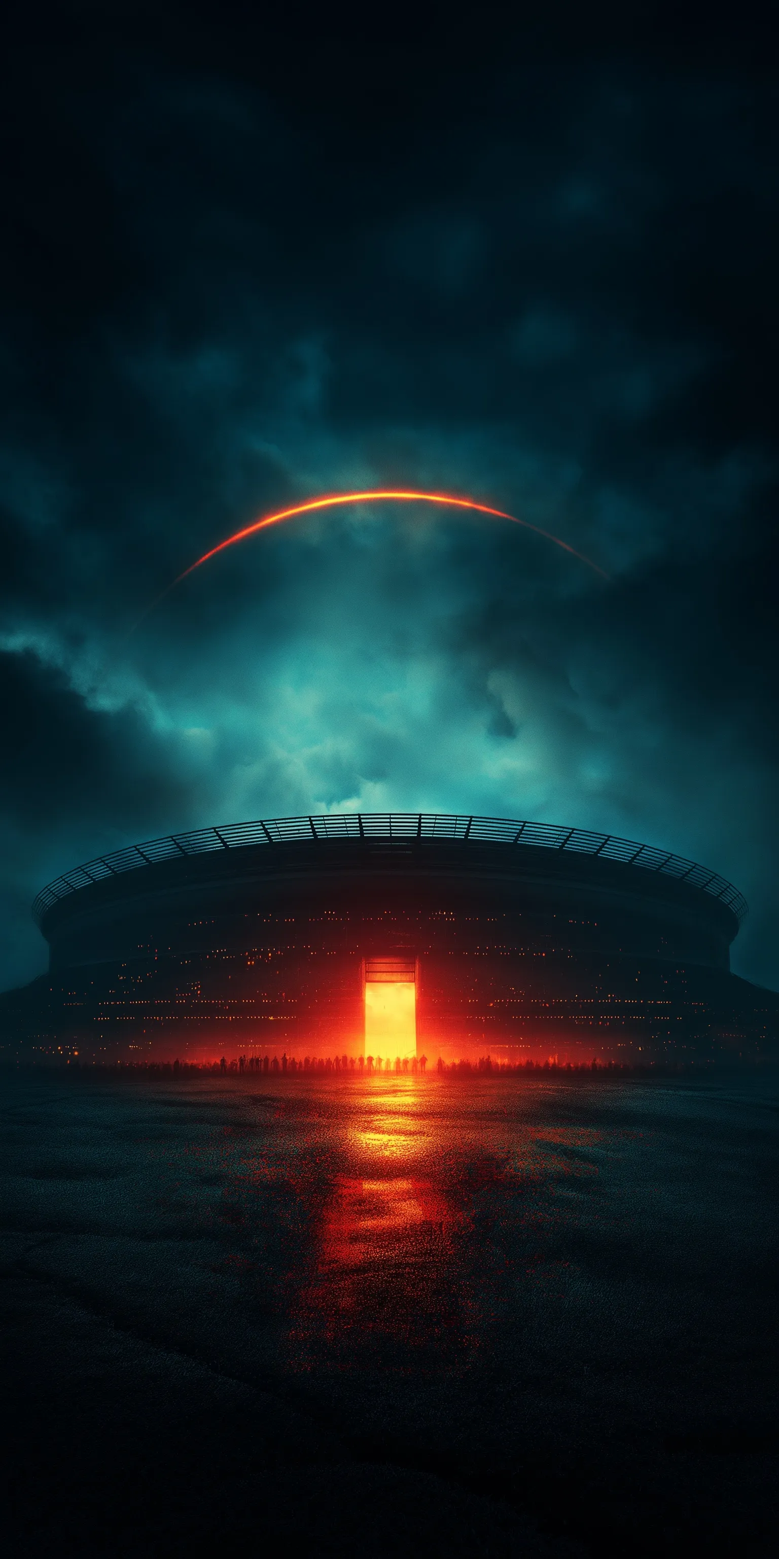 Cinematic San Siro stadium poster with symbolic penalty shootout arcs and goal markers for the 2016 UCL final.