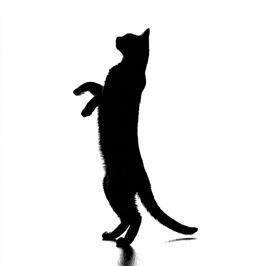 Black Cat Silhouette 3