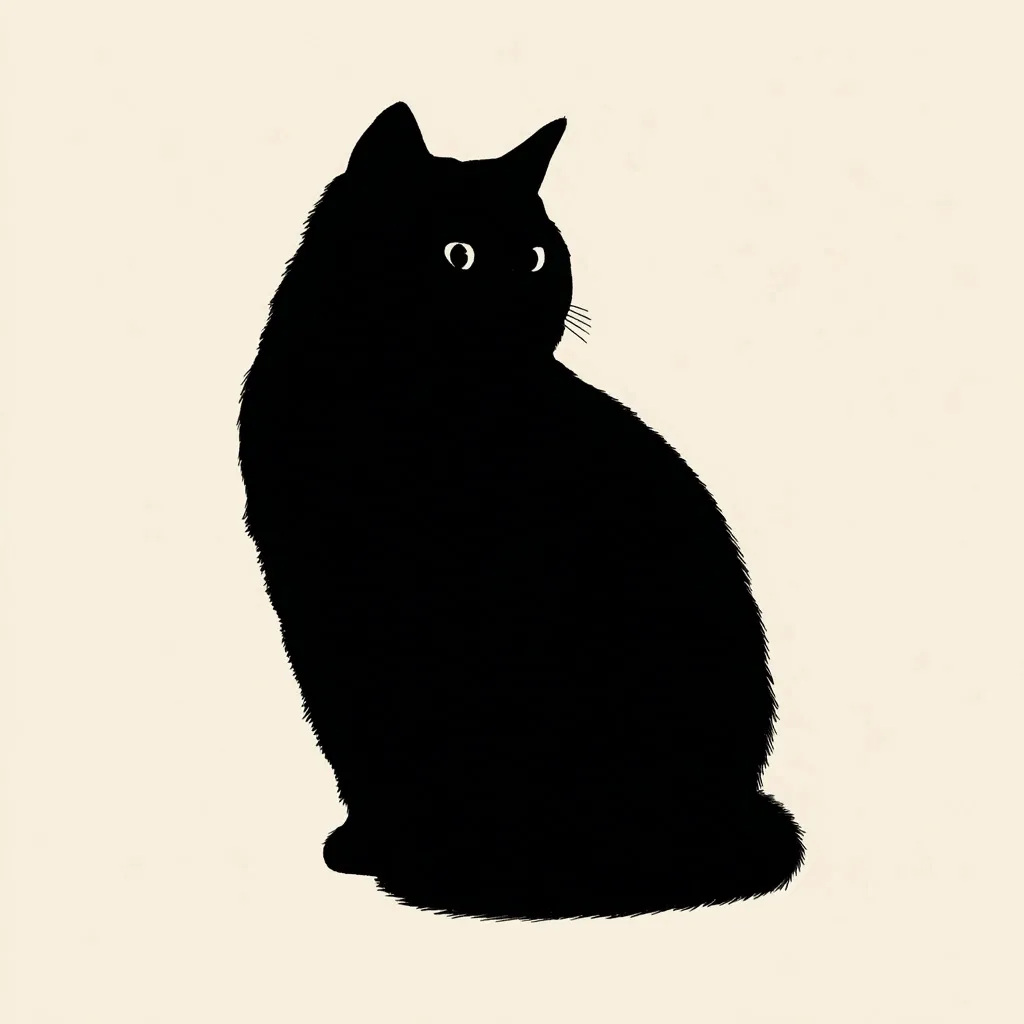 Black Cat Silhouette 6