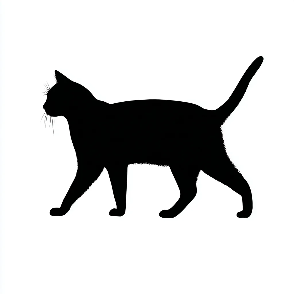 Black Cat Silhouette 10