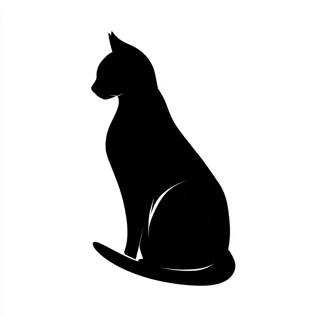 Black Cat Silhouette 11