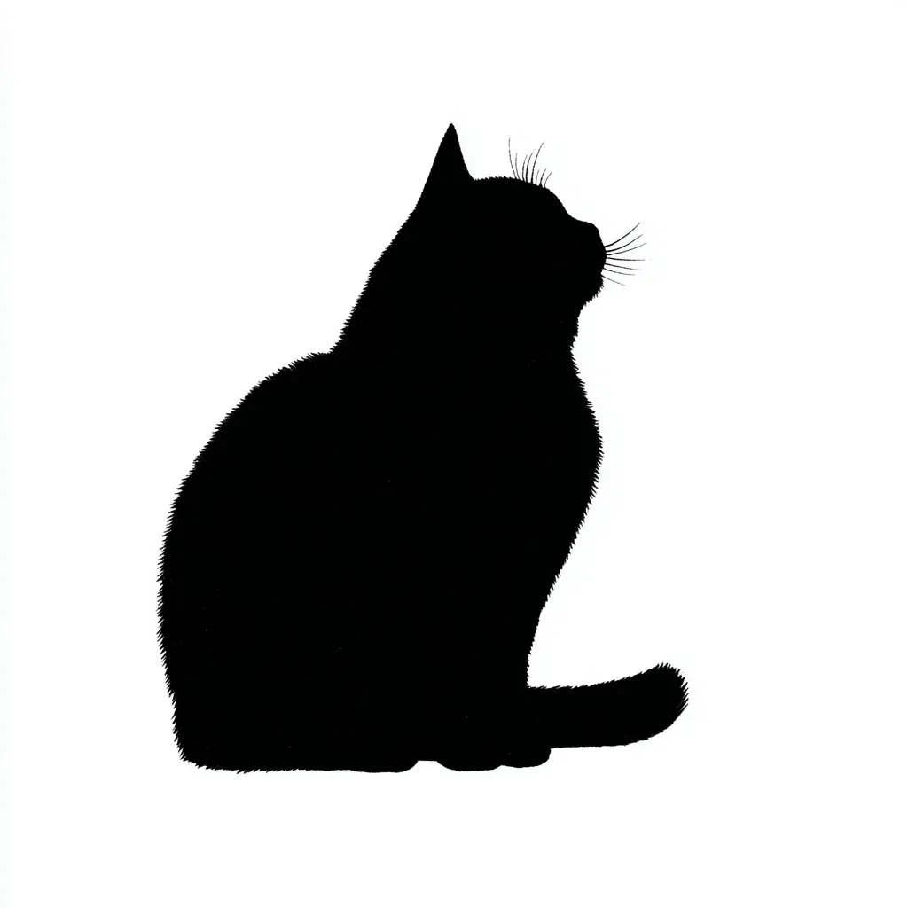 Black Cat Silhouette 12