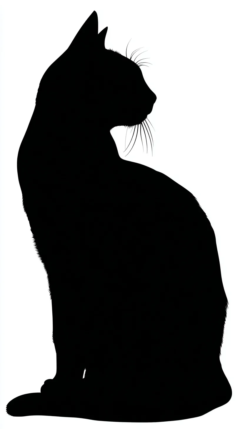 Black Cat Silhouette 15
