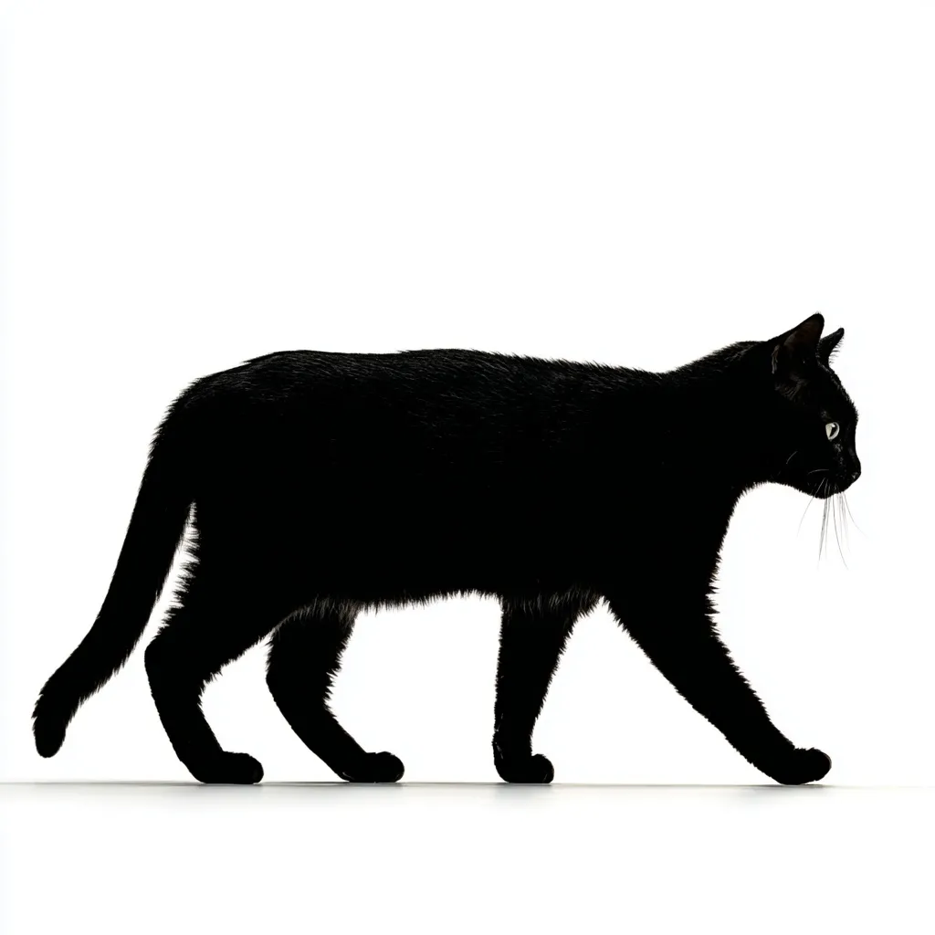 Black Cat Silhouette 16