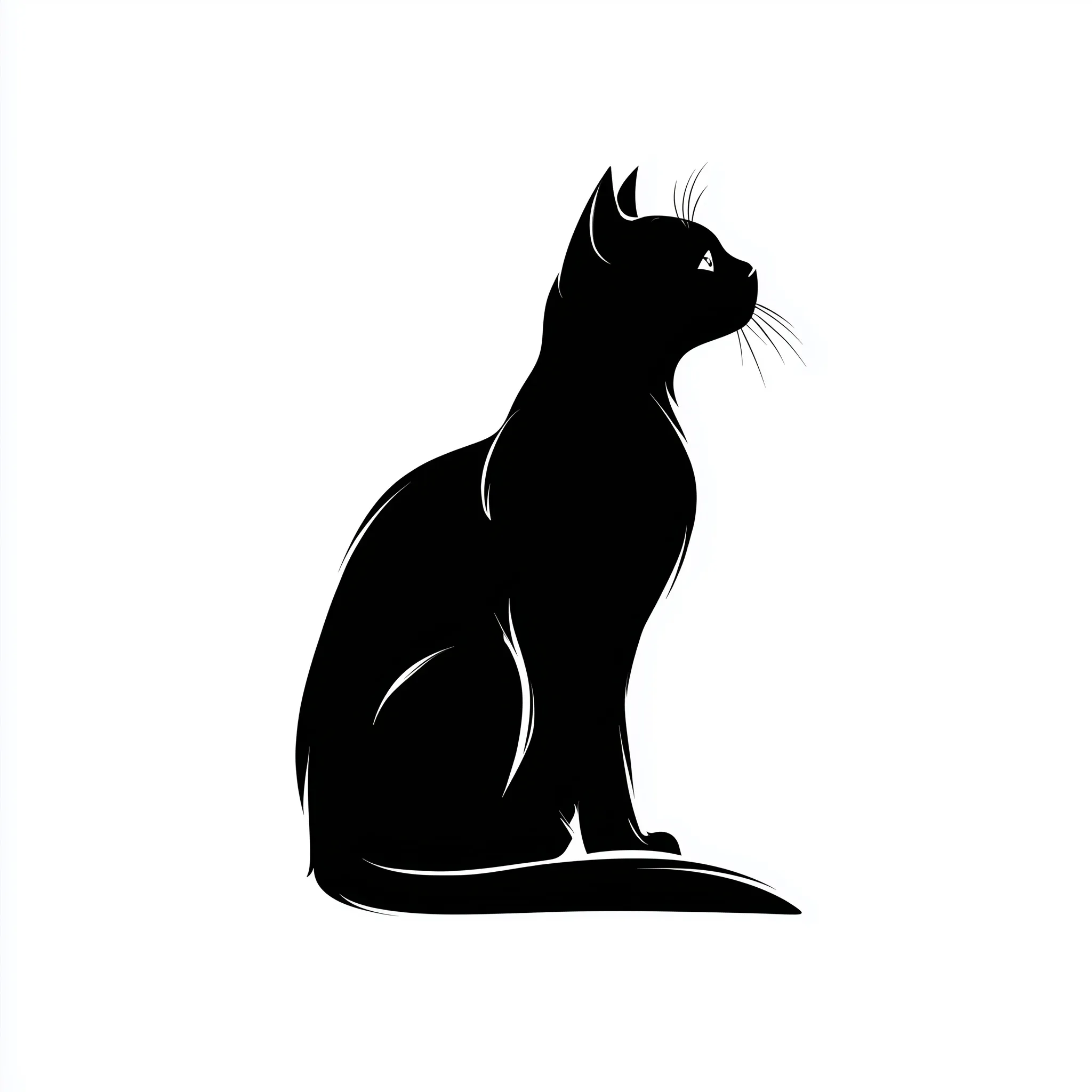 Black Cat Silhouette 19
