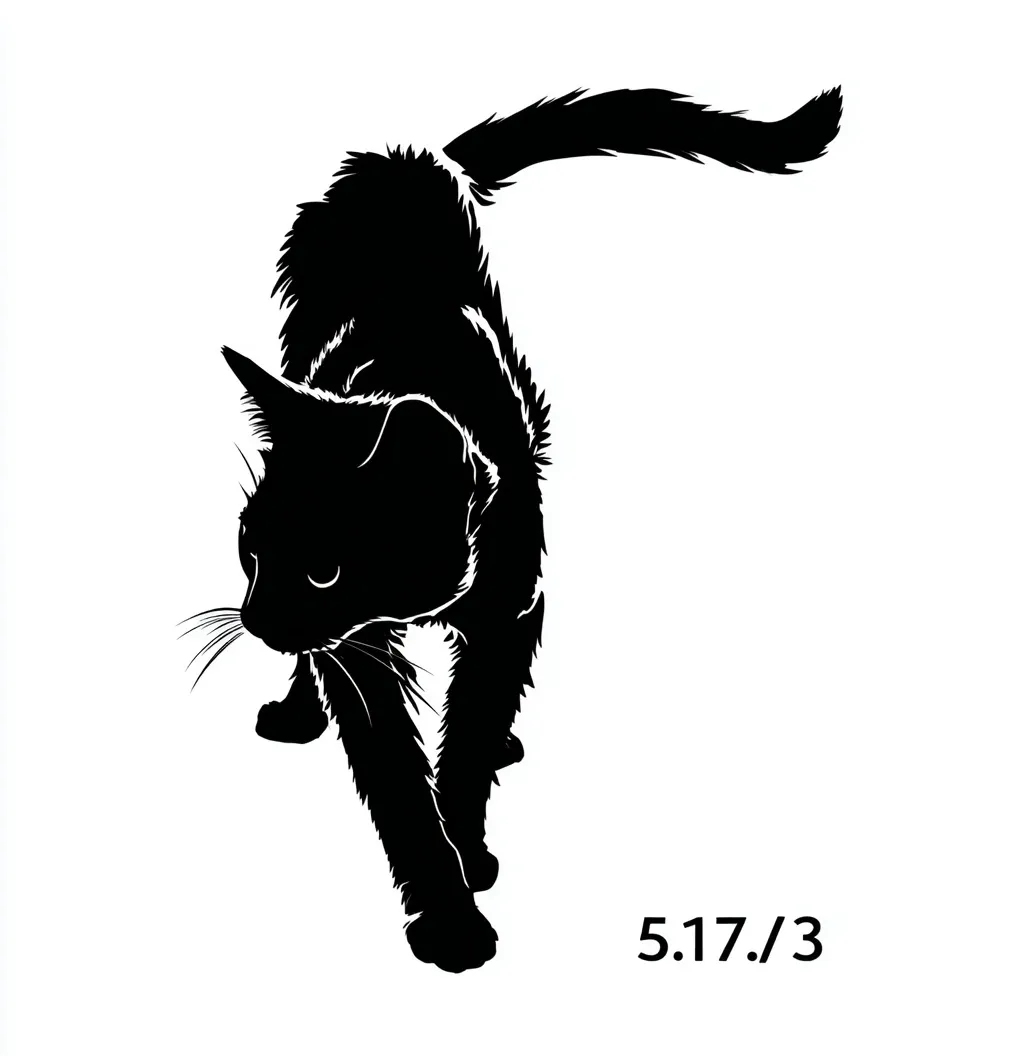 Black Cat Silhouette 22