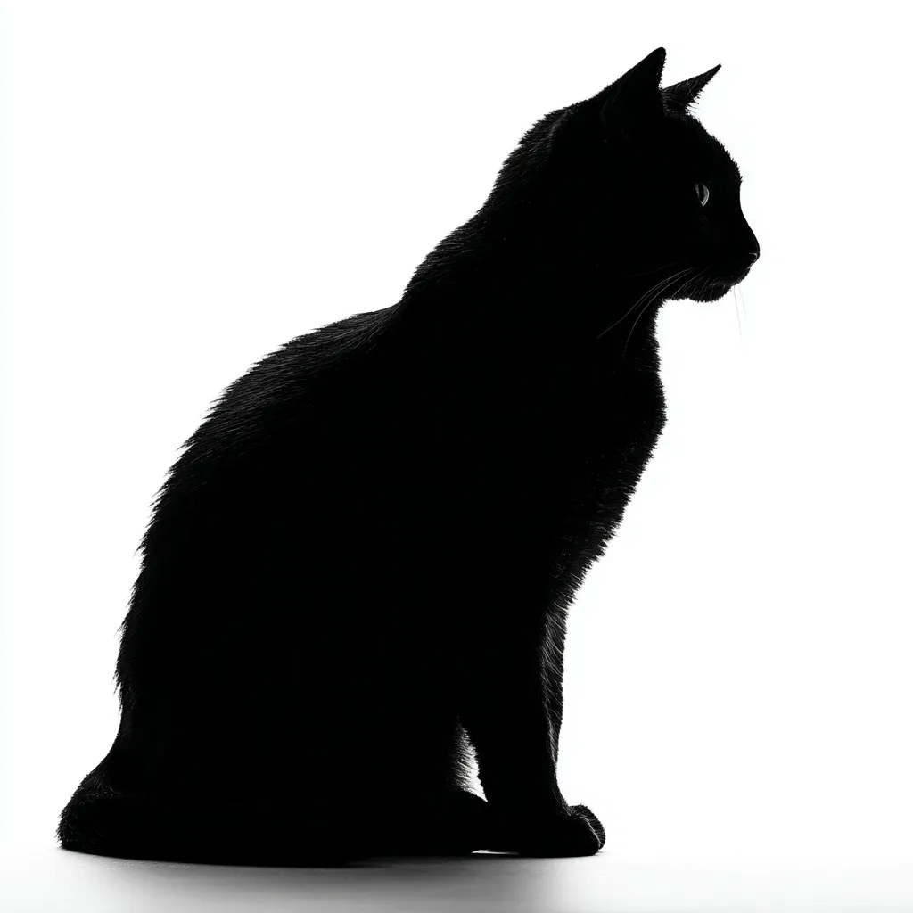 Black Cat Silhouette 23