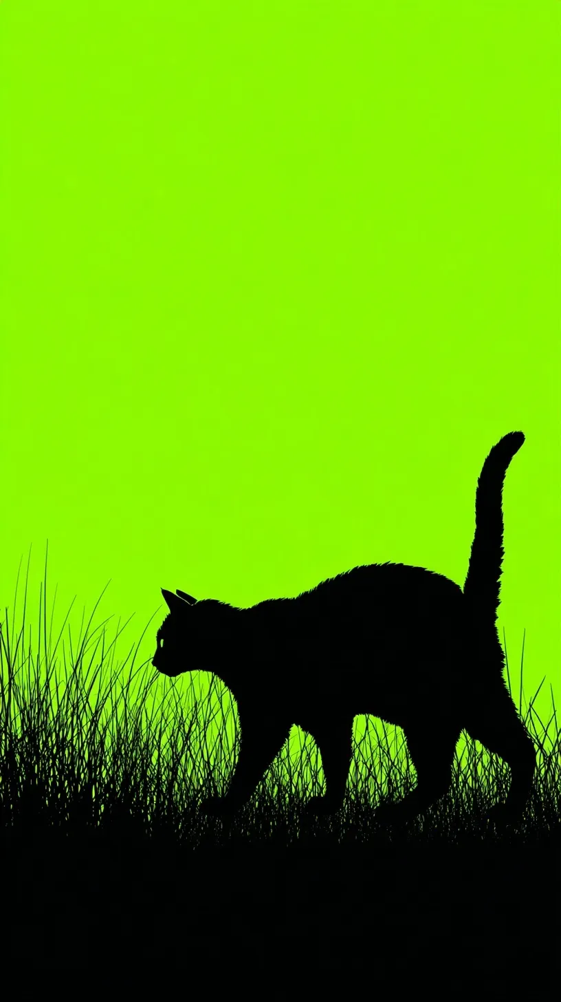 Black Cat Silhouette 24