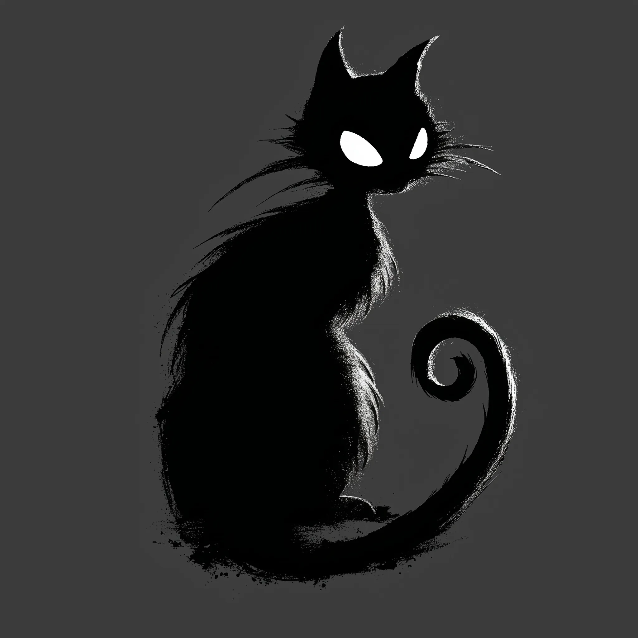Black Cat Silhouette 26