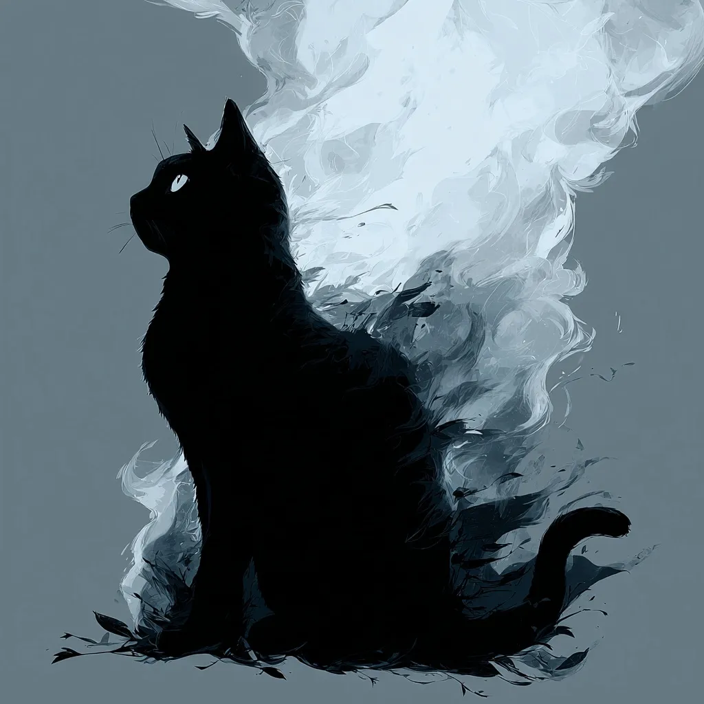 Black Cat Silhouette 29