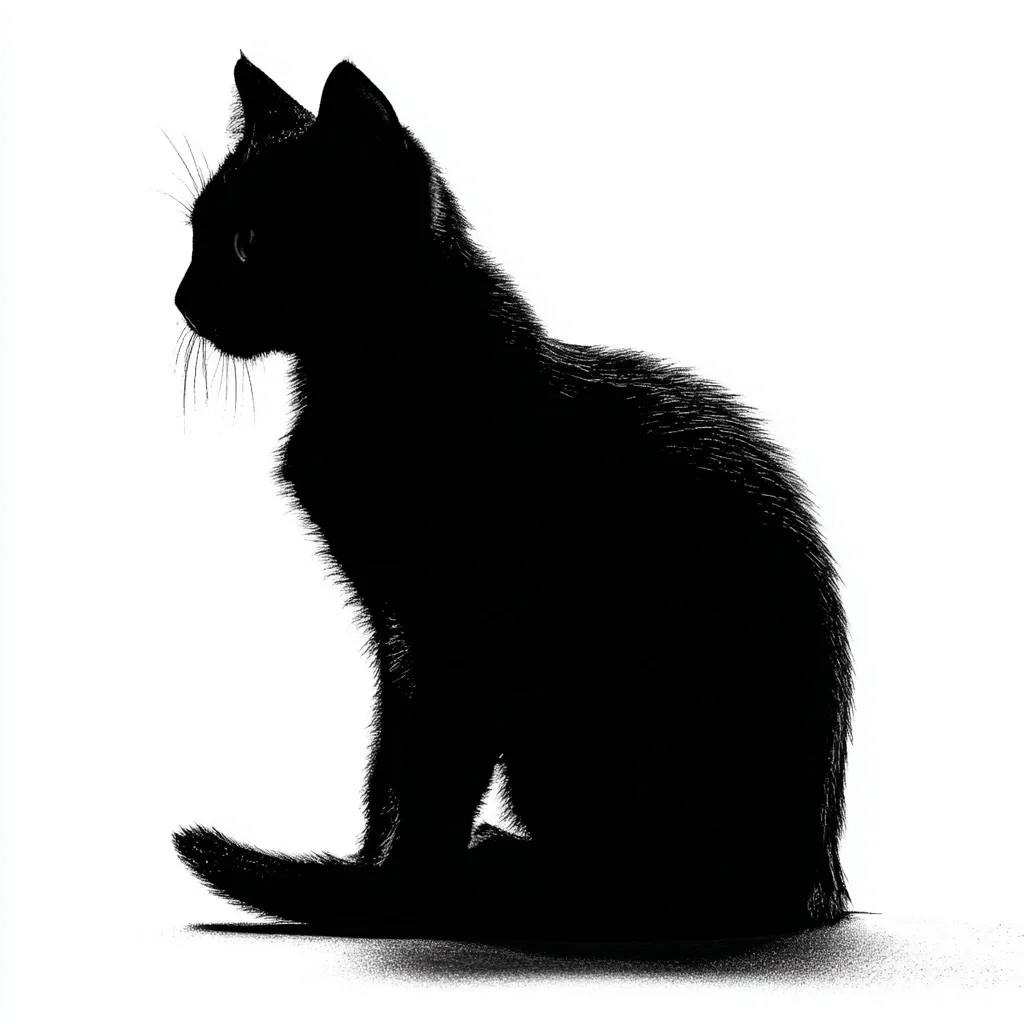 Black Cat Silhouette 30