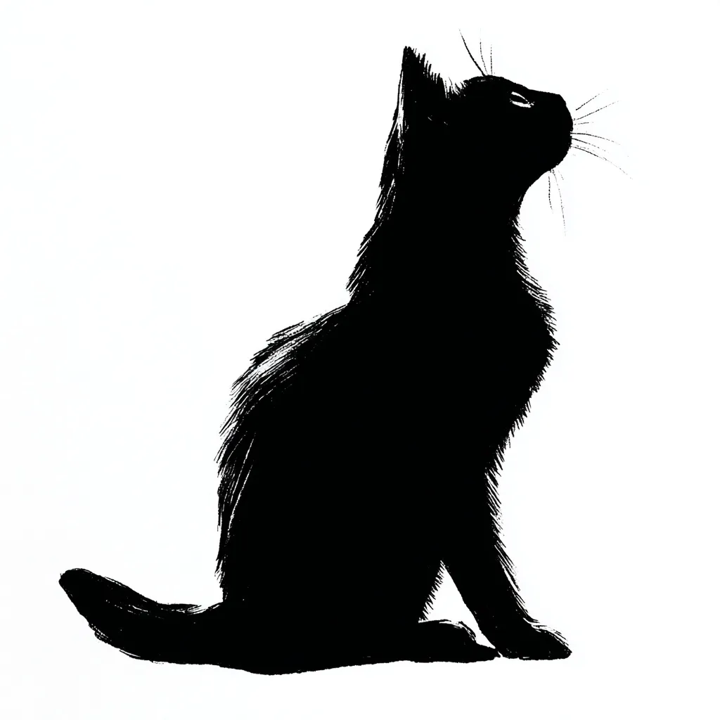 Black Cat Silhouette 39