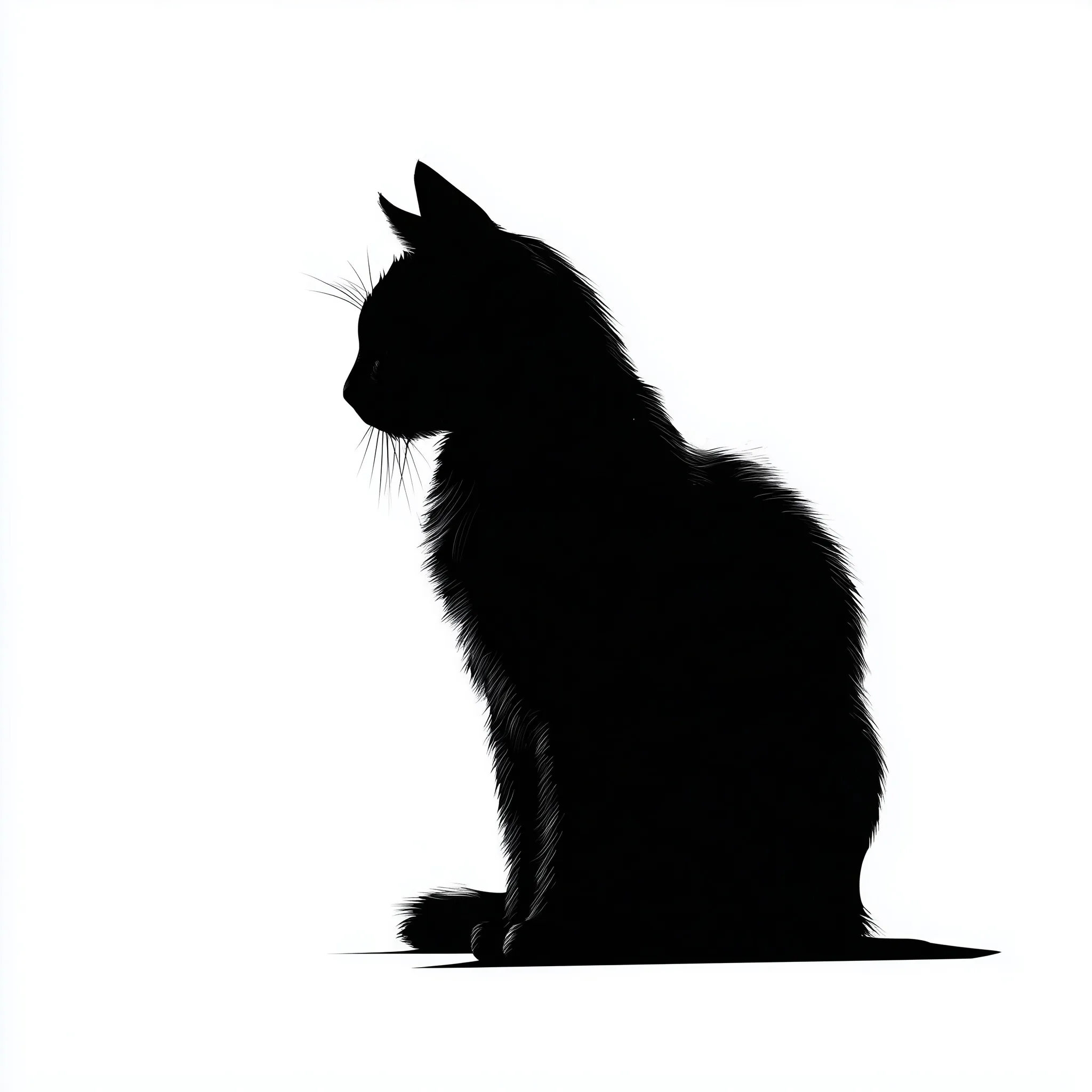 Black Cat Silhouette 40