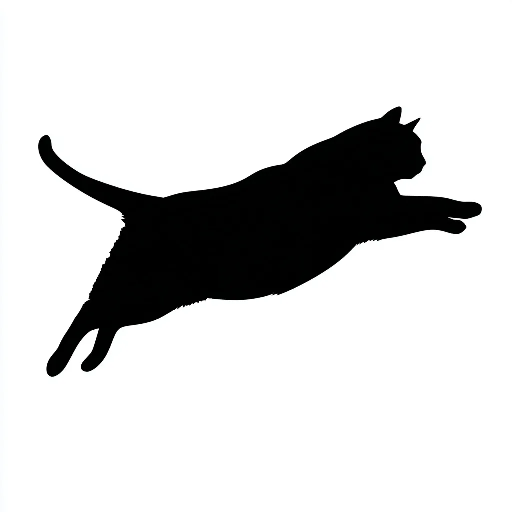 Black Cat Silhouette 42