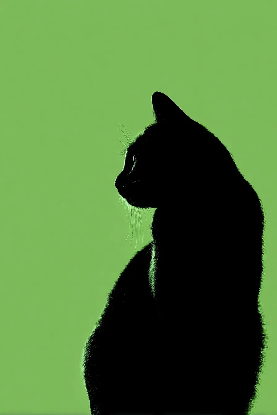 Black Cat Silhouette 44