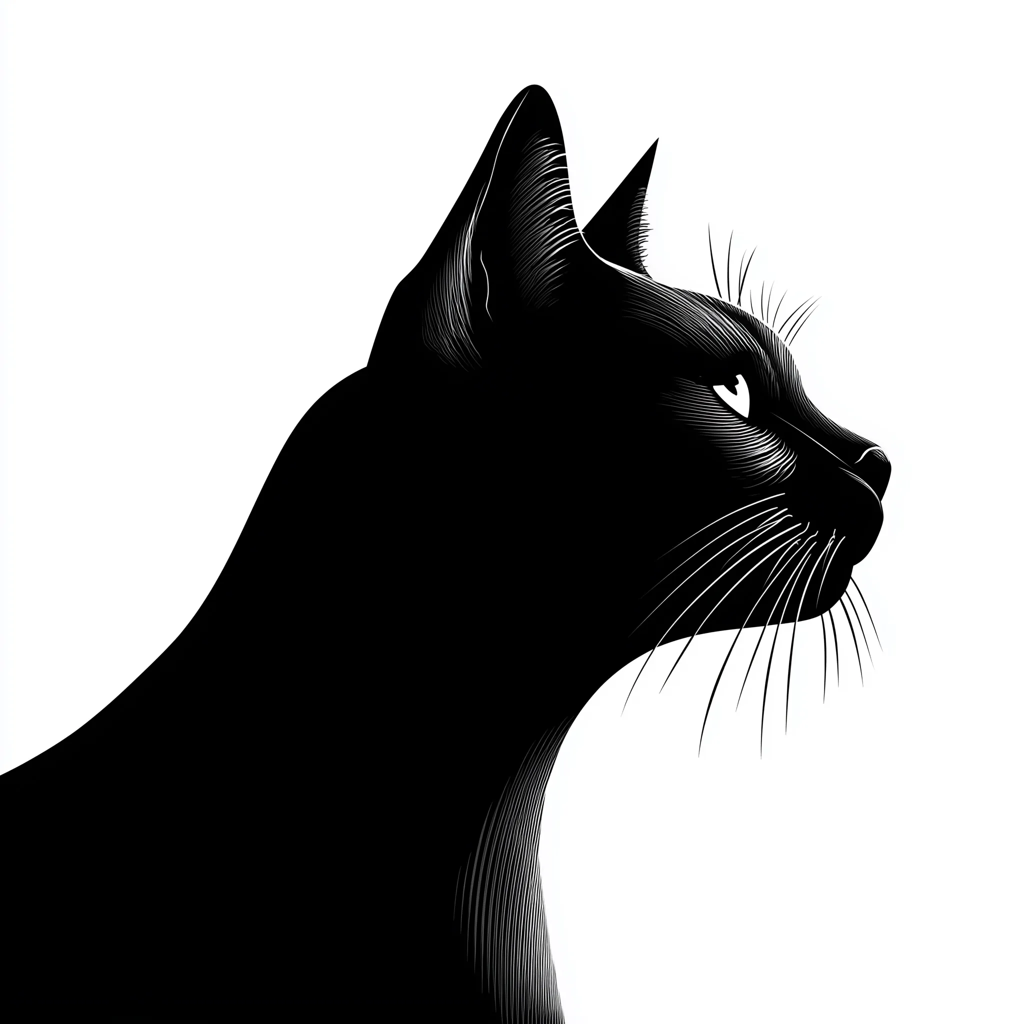 Black Cat Silhouette 49