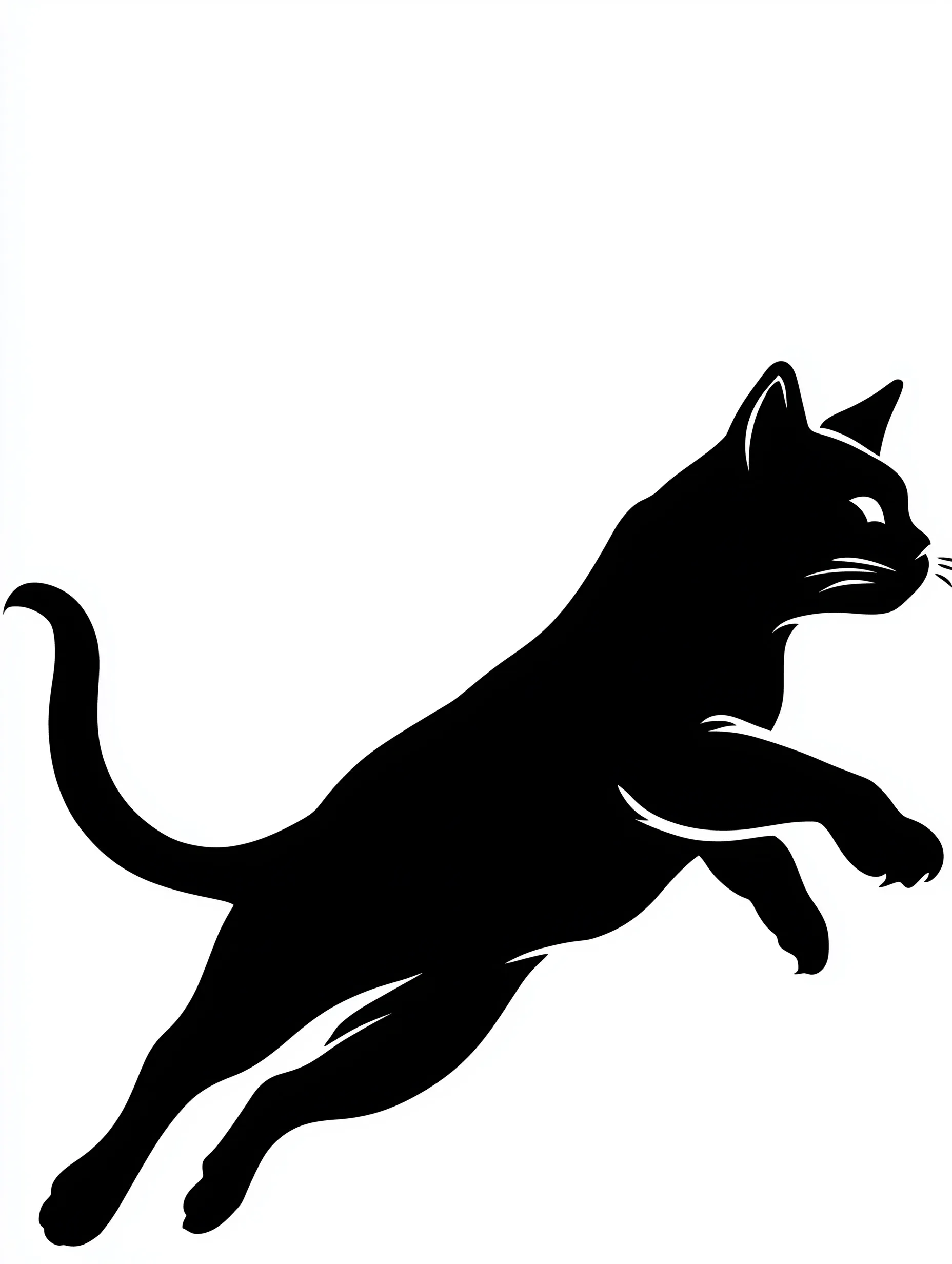 Black Cat Silhouette 50