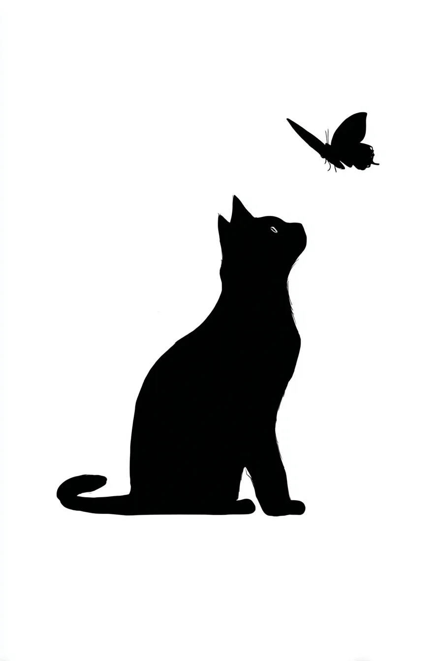 Black Cat Silhouette 53