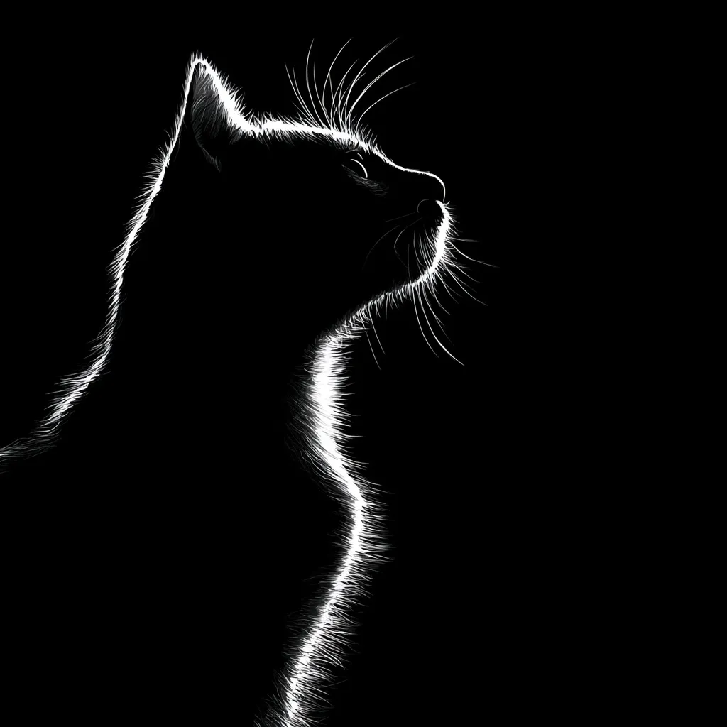 Black Cat Silhouette 57