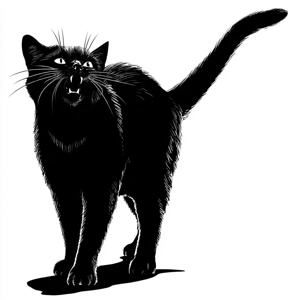 Black Cat Silhouette 58