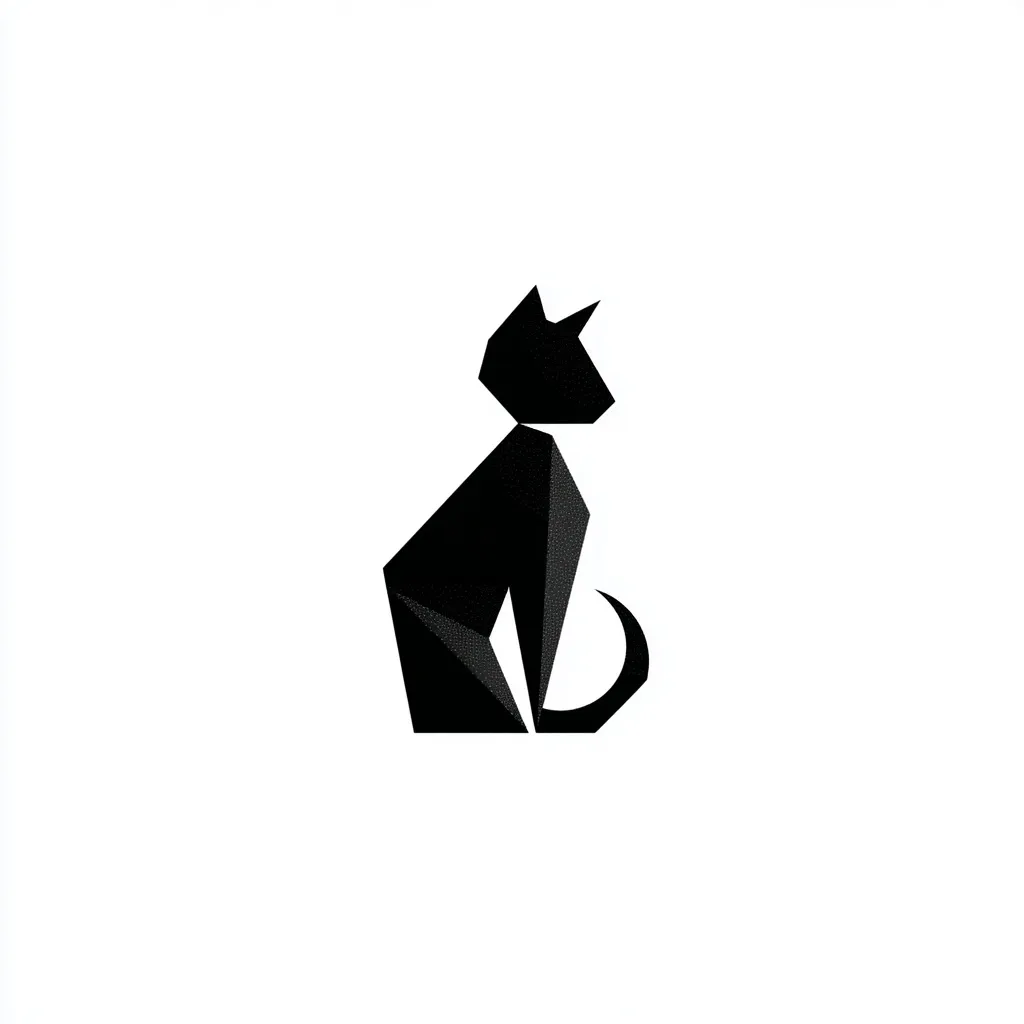 Black Cat Silhouette 64