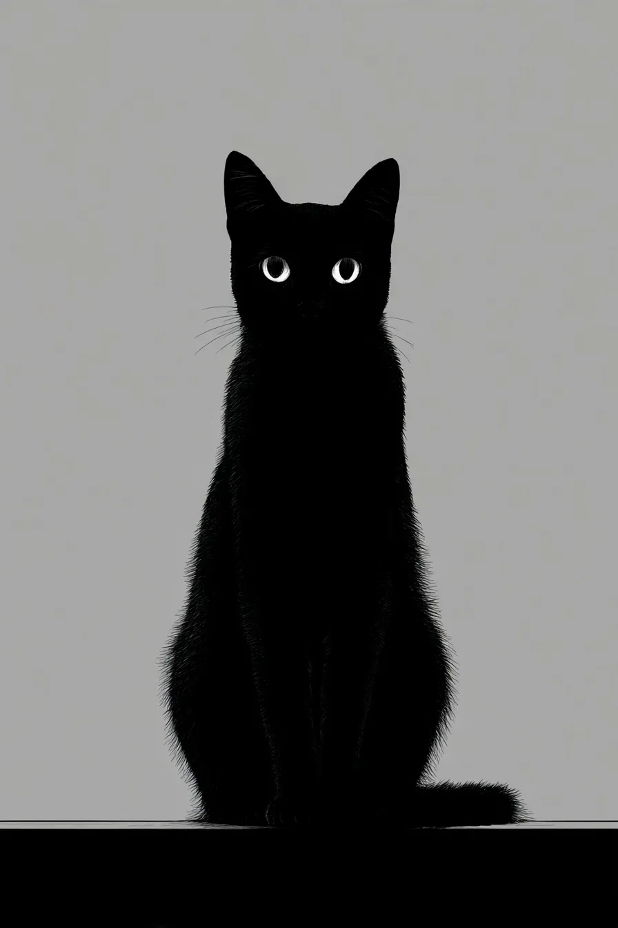 Black Cat Silhouette 65