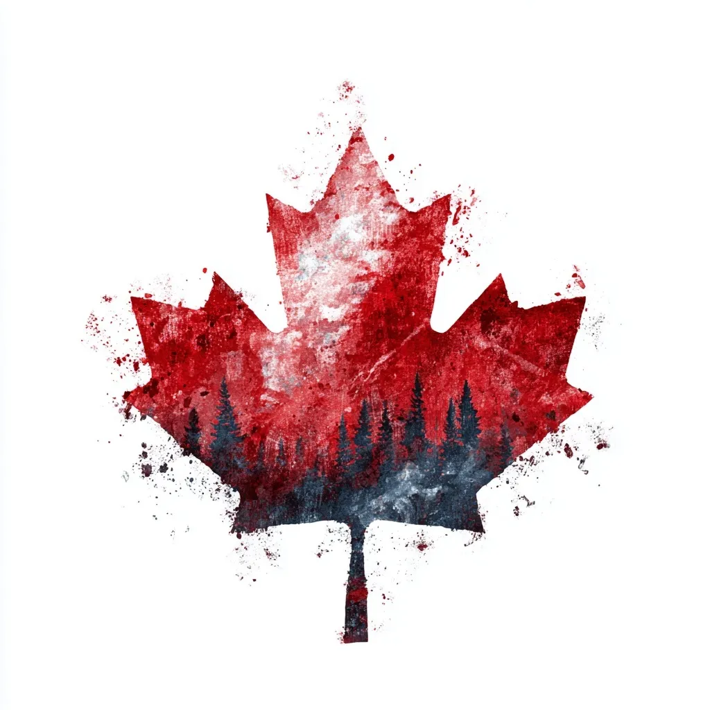 A crisp, high-resolution Canadian flag waving against a clean white background for Canada Day.