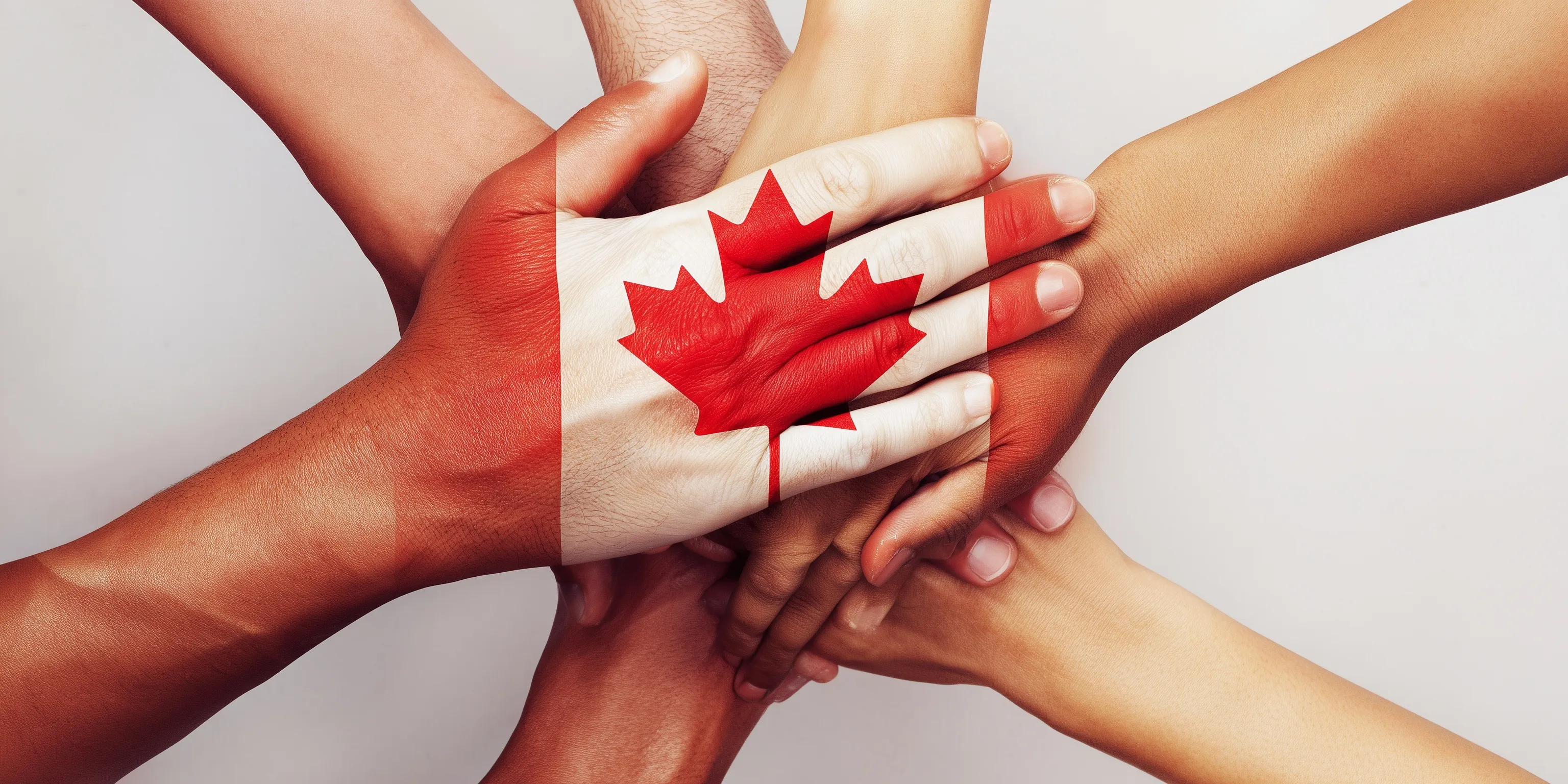 Abstract concept of Canadian business support with a professional aesthetic for Canada Day celebrations.