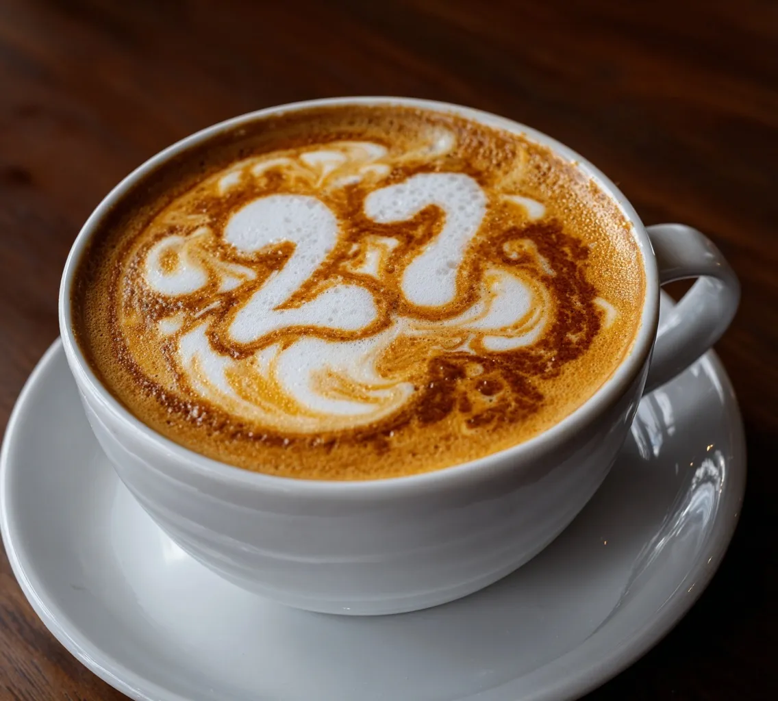 A close-up of a frothy cappuccino featuring the number 27 created with precise latte art foam on top.