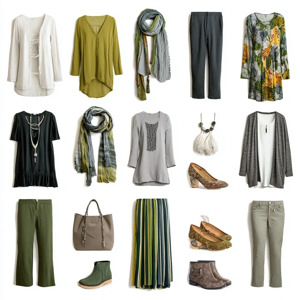 Woman in merino wool travel capsule wardrobe outfits standing on a deck for a Celtic Viking cruise in August.