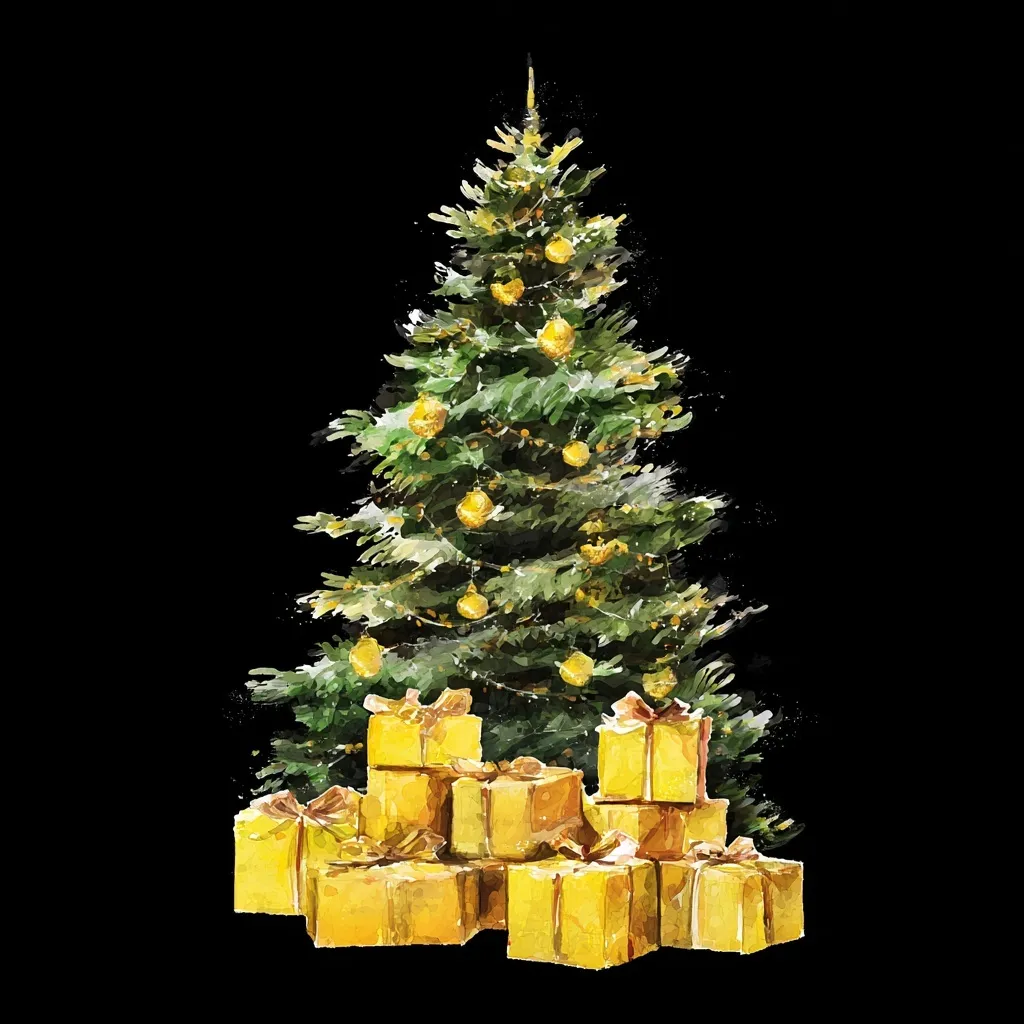 Christmas Tree With Gifts 6