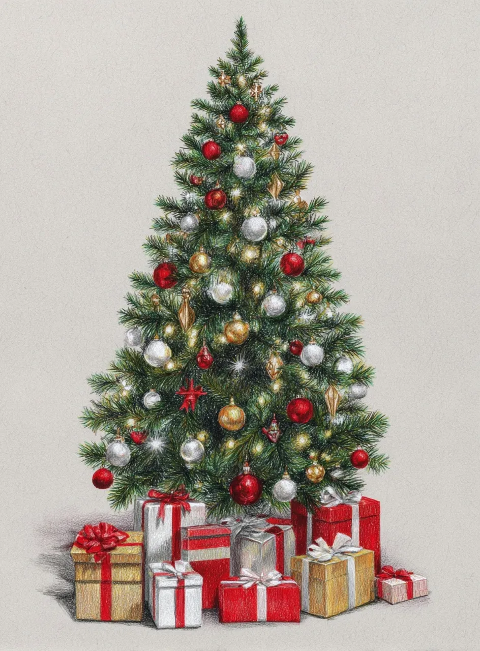 Christmas Tree With Gifts 7