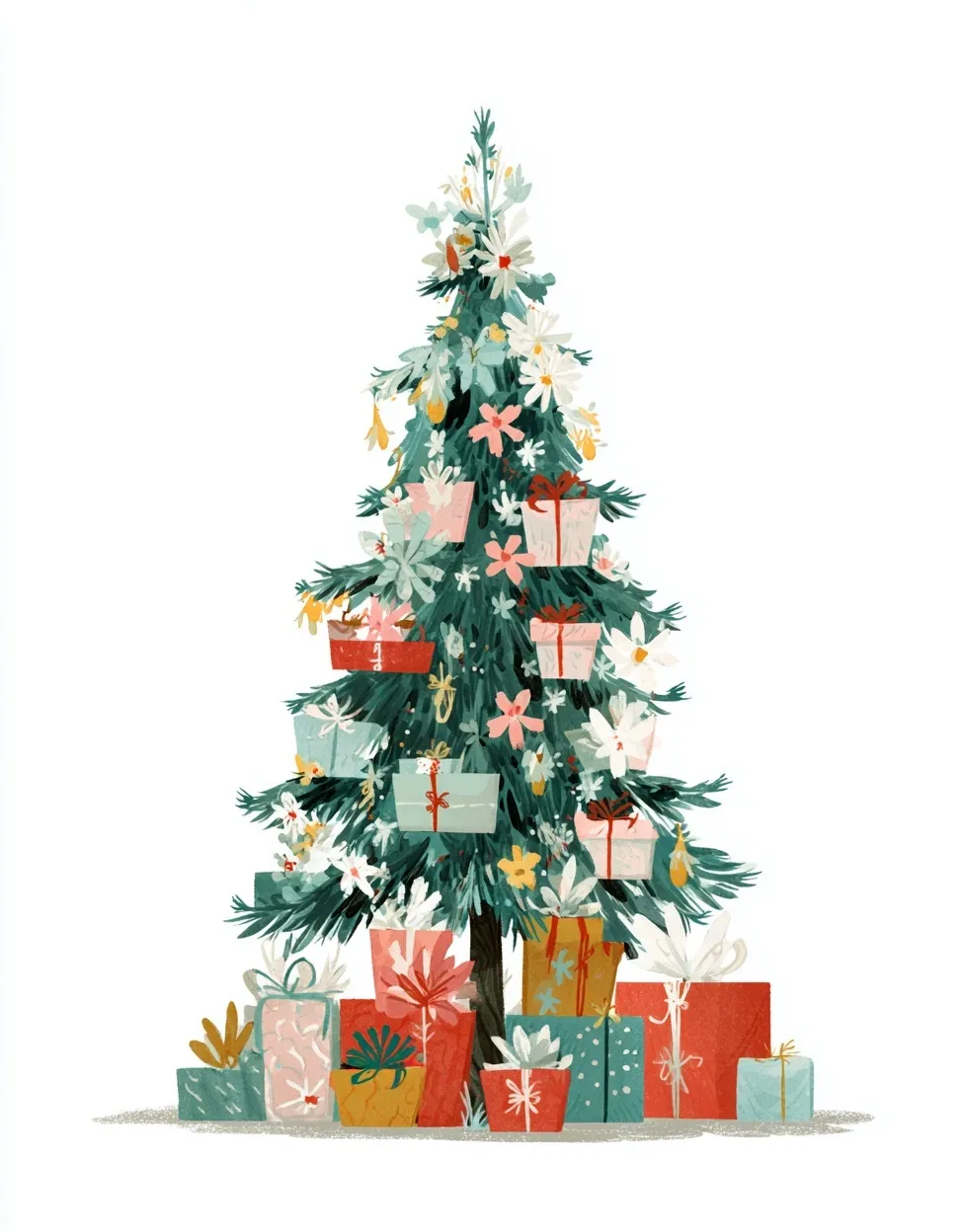 Christmas Tree With Gifts 13