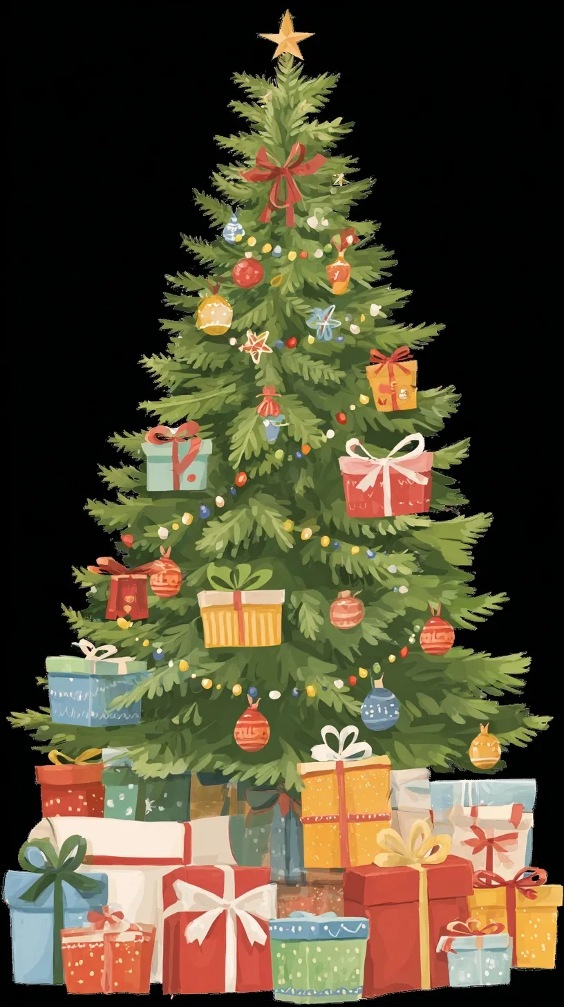 Christmas Tree With Gifts 23