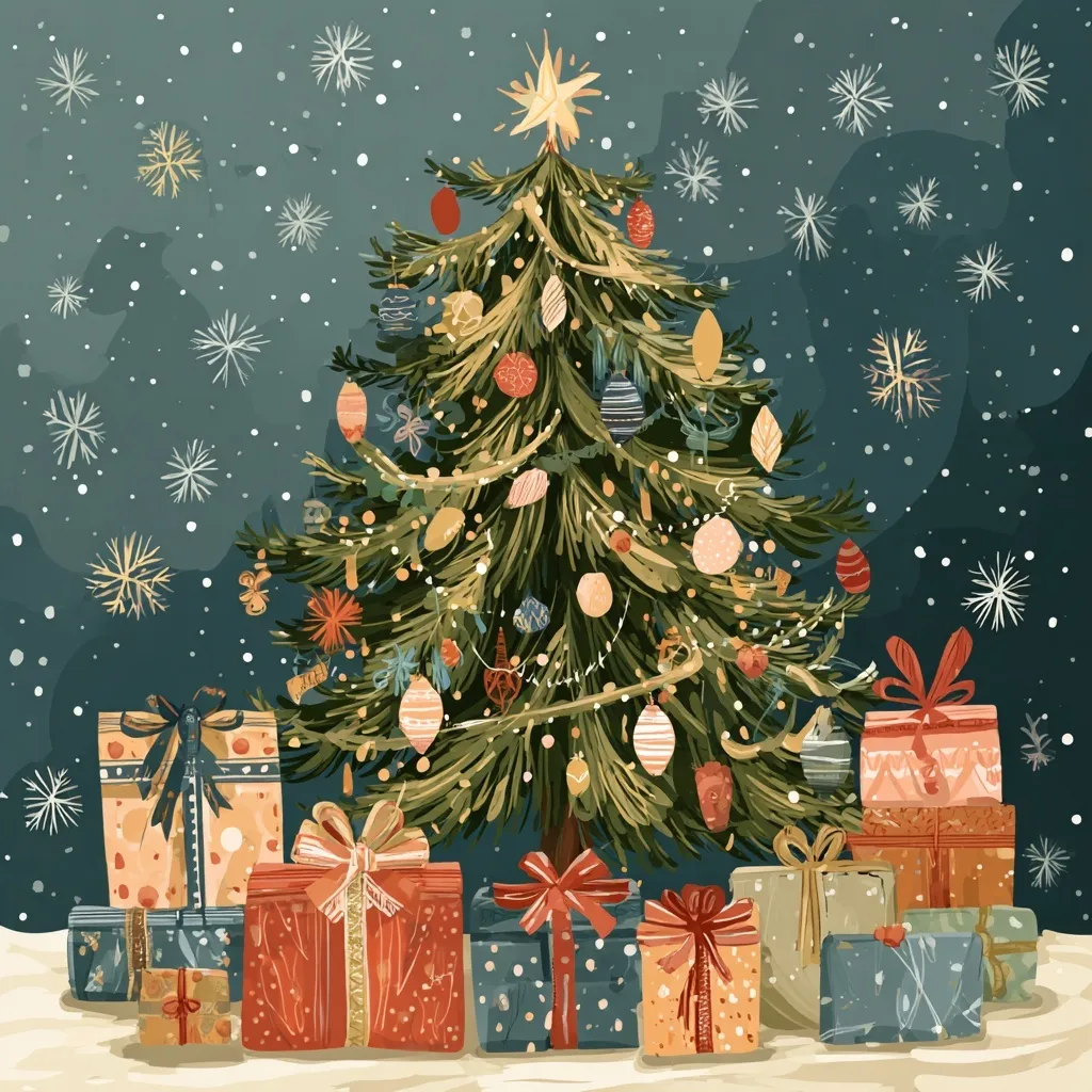 Christmas Tree With Gifts 55