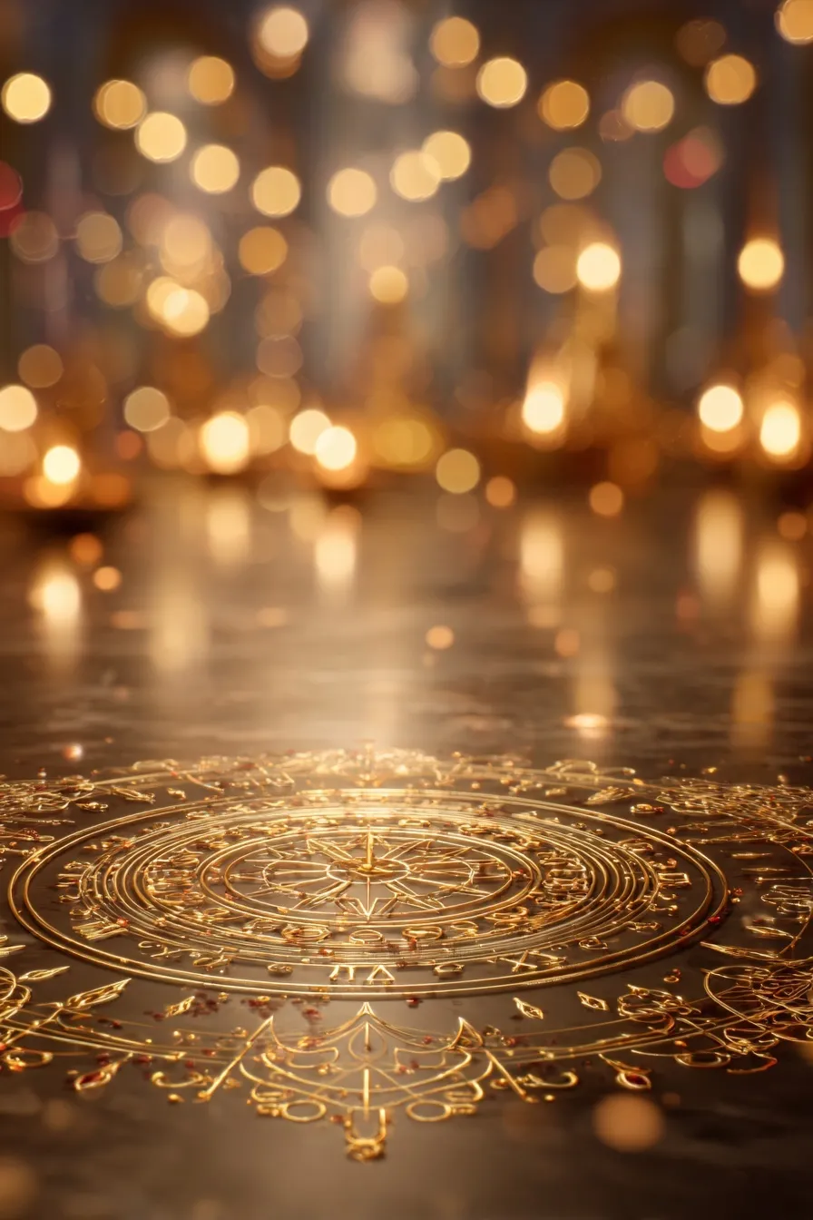 Diwali Gold Aesthetic Decoration 8