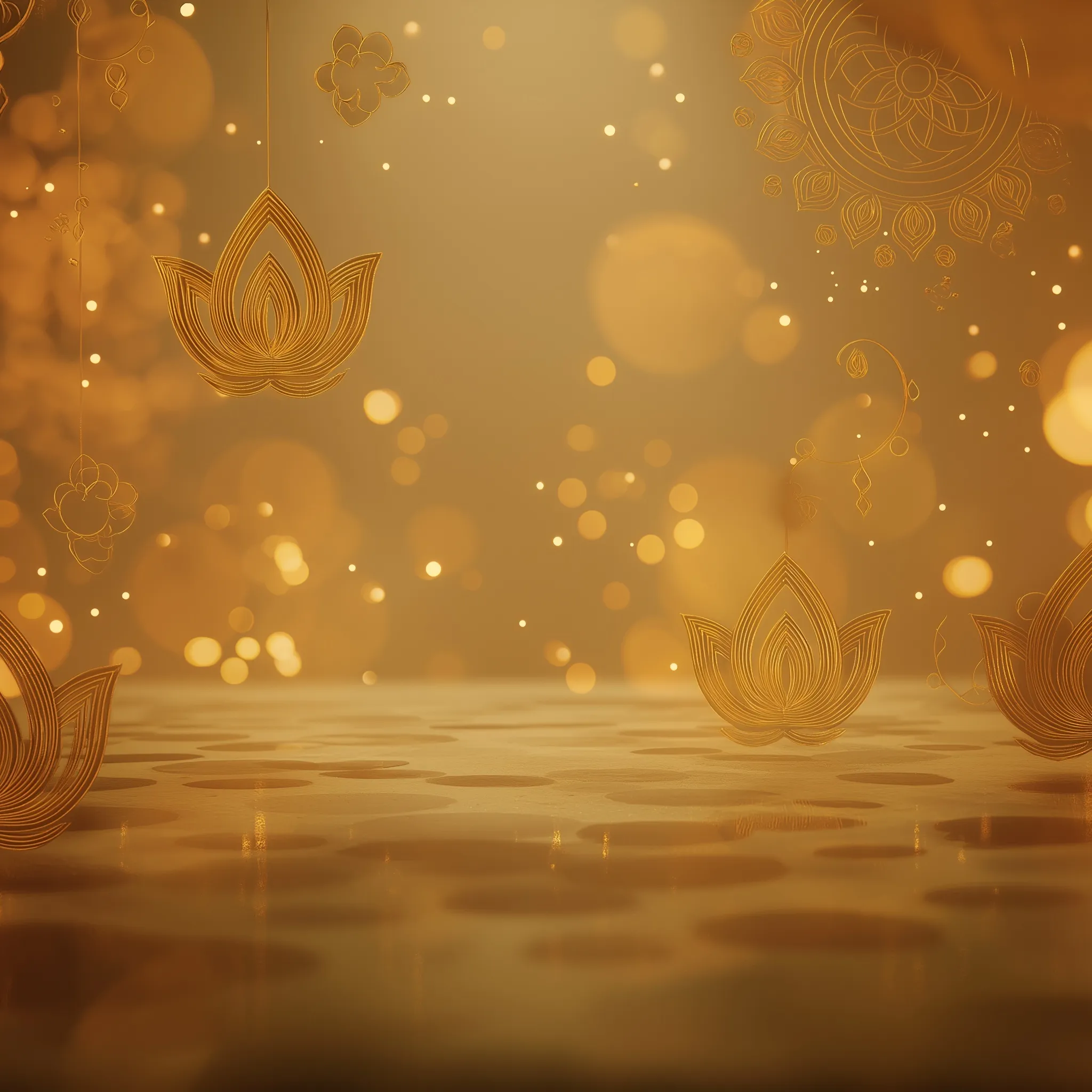 Diwali Gold Aesthetic Decoration 10