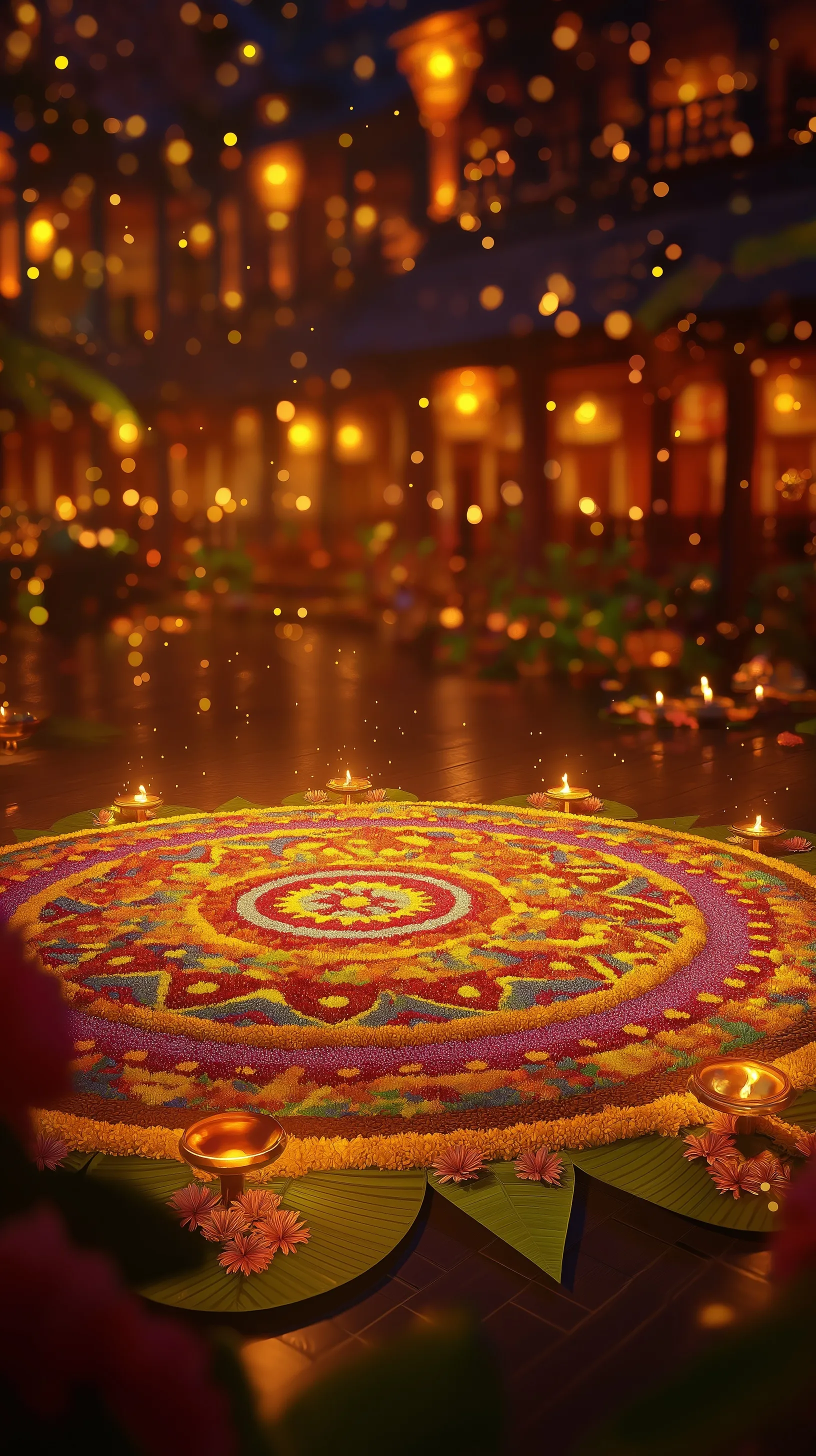 Diwali Gold Aesthetic Decoration 11