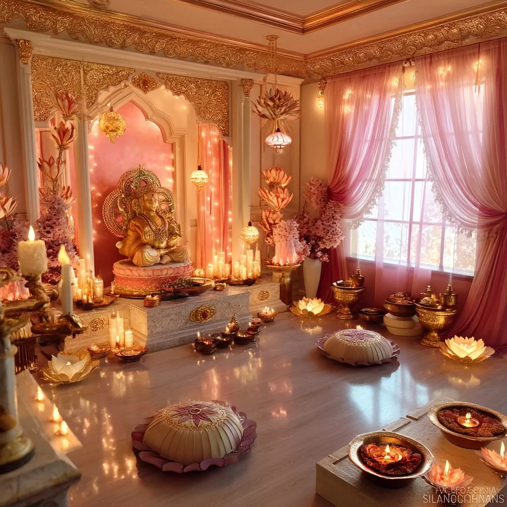 Diwali Gold Aesthetic Decoration 12