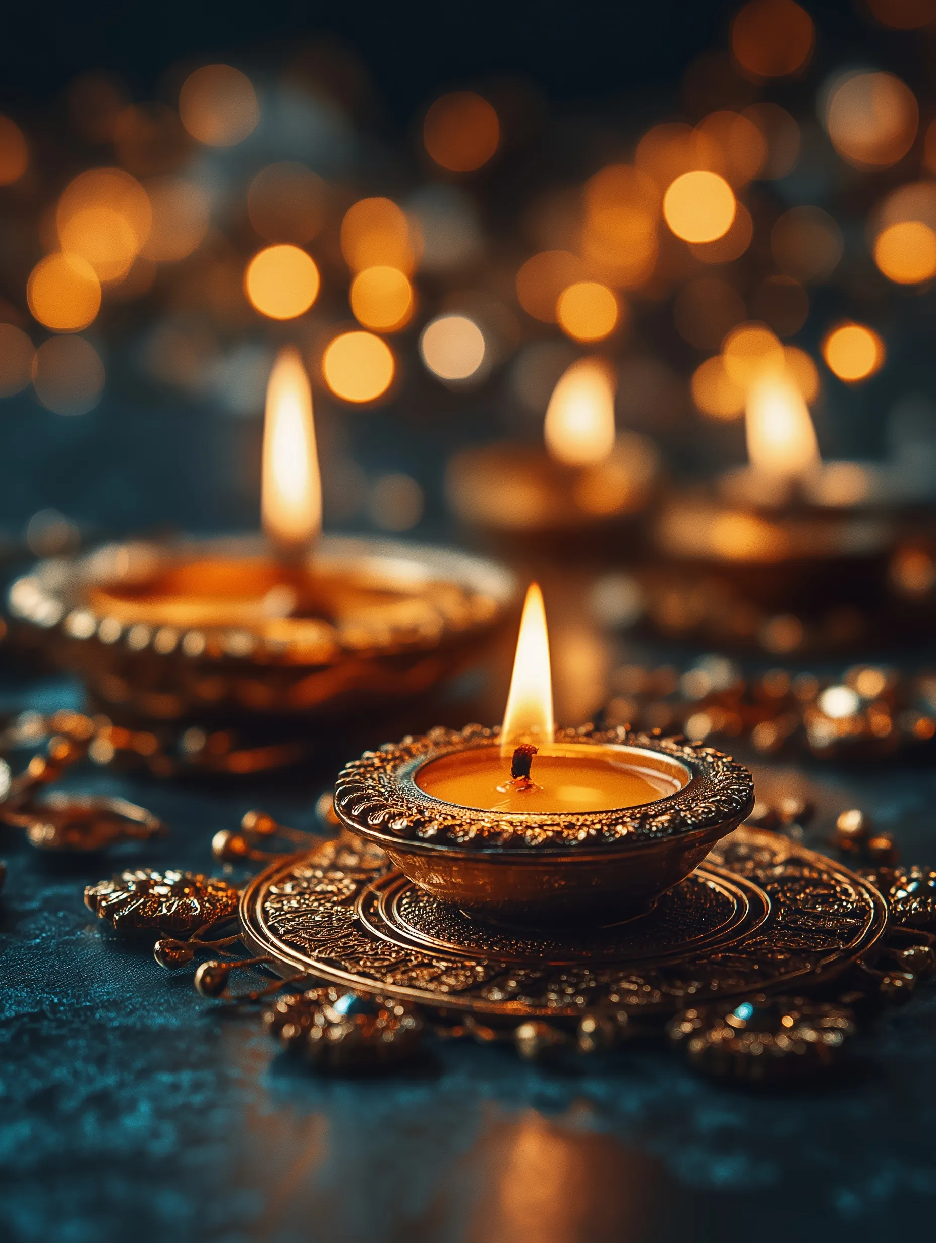 Diwali Gold Aesthetic Decoration 17