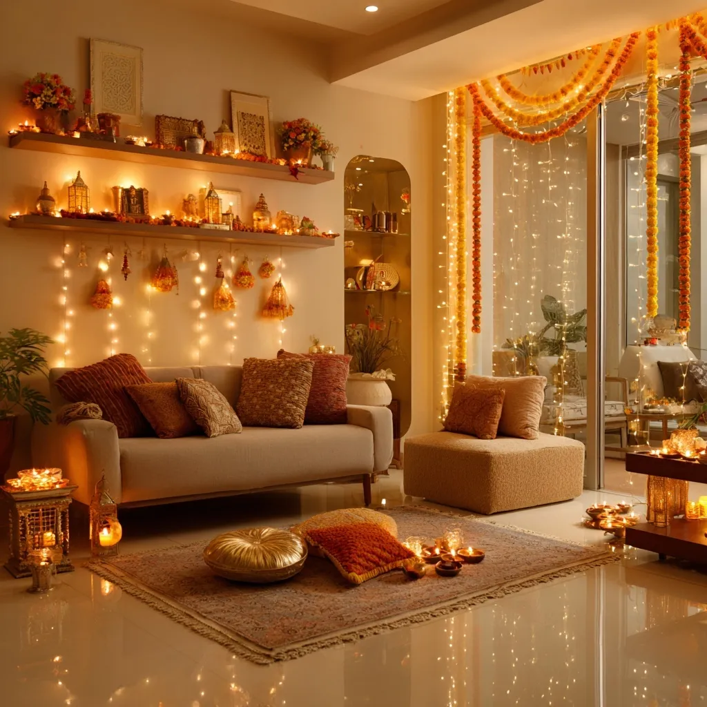 Diwali Gold Aesthetic Decoration 25