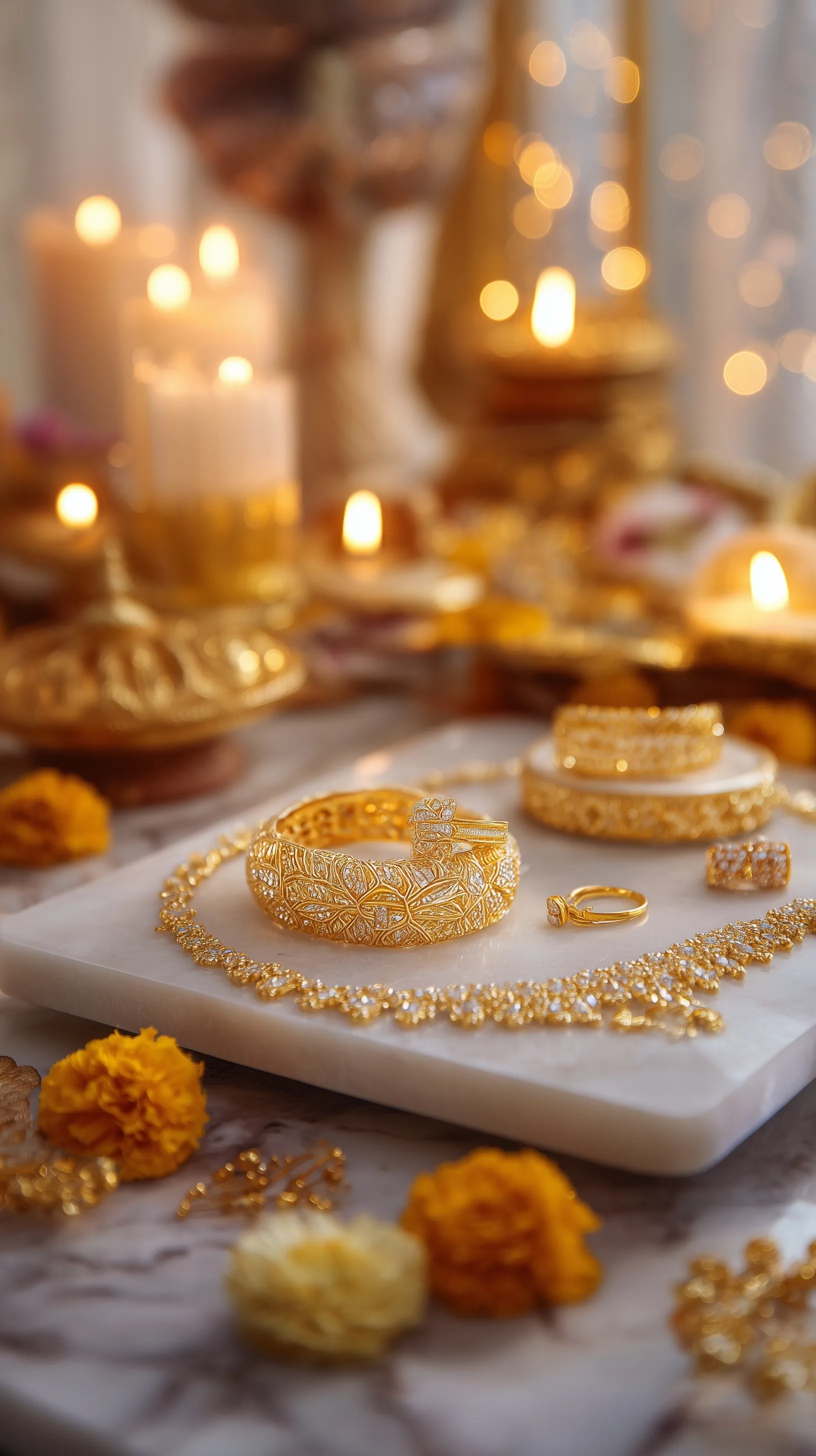 Diwali Gold Aesthetic Decoration 28