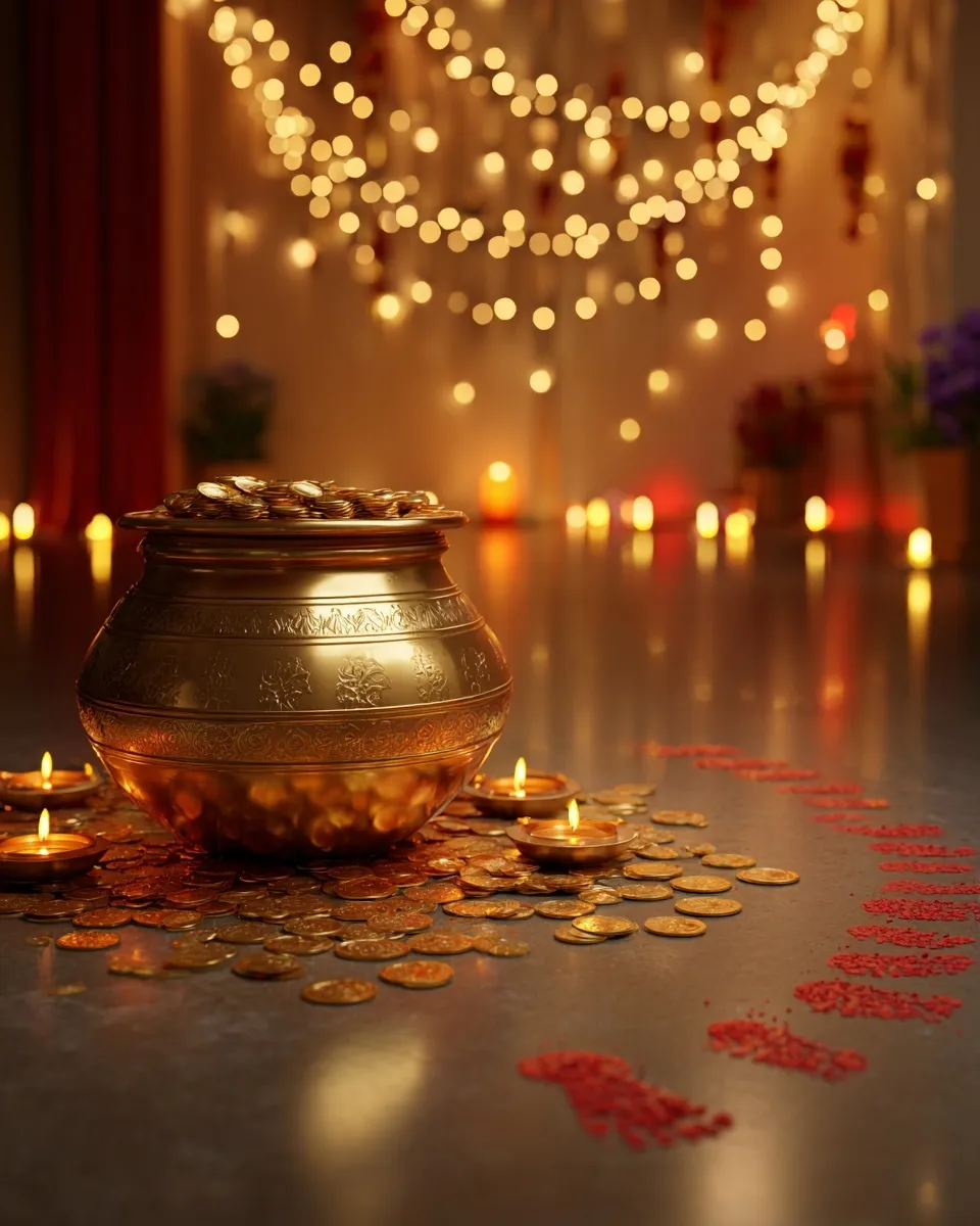 Diwali Gold Aesthetic Decoration 32