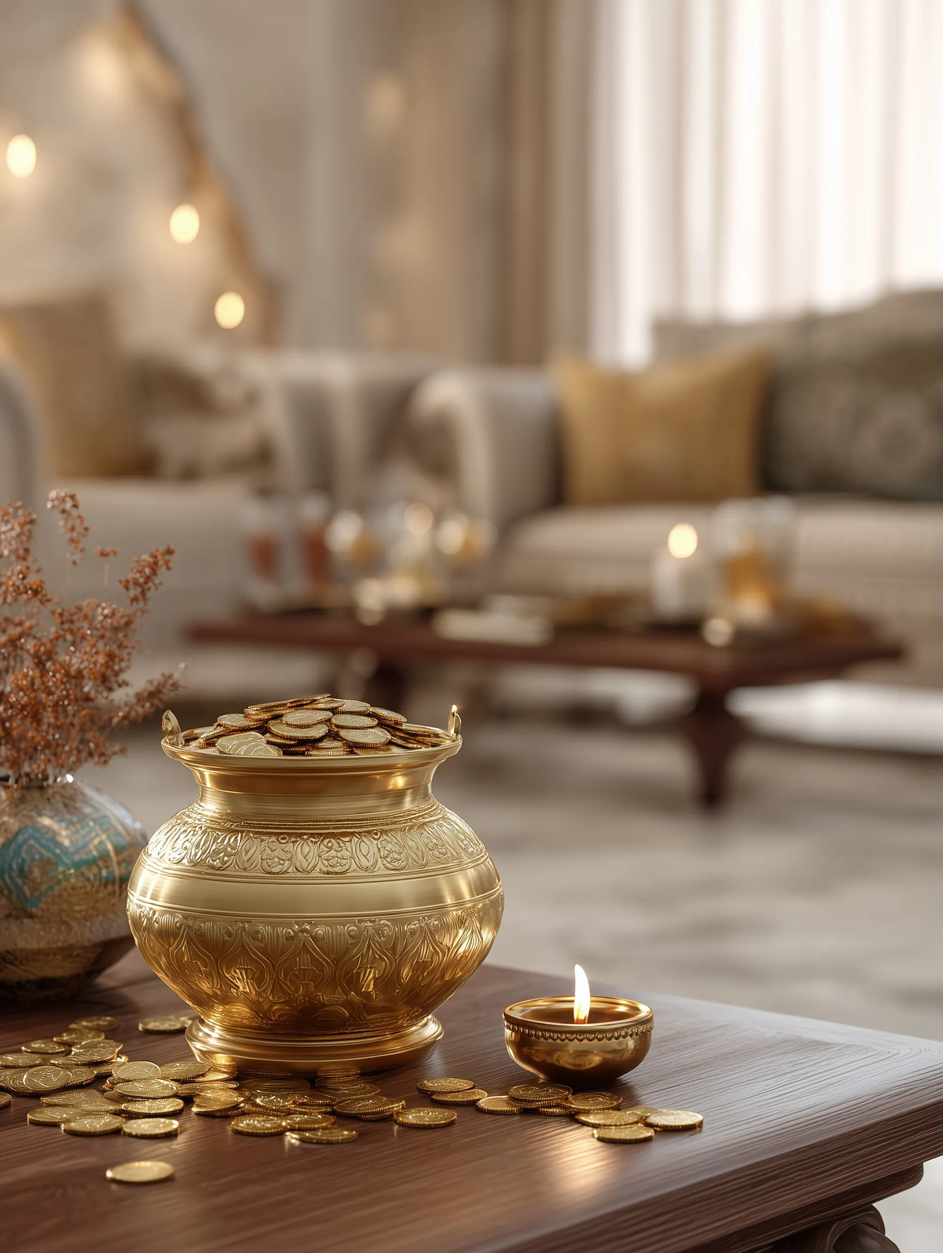 Diwali Gold Aesthetic Decoration 33