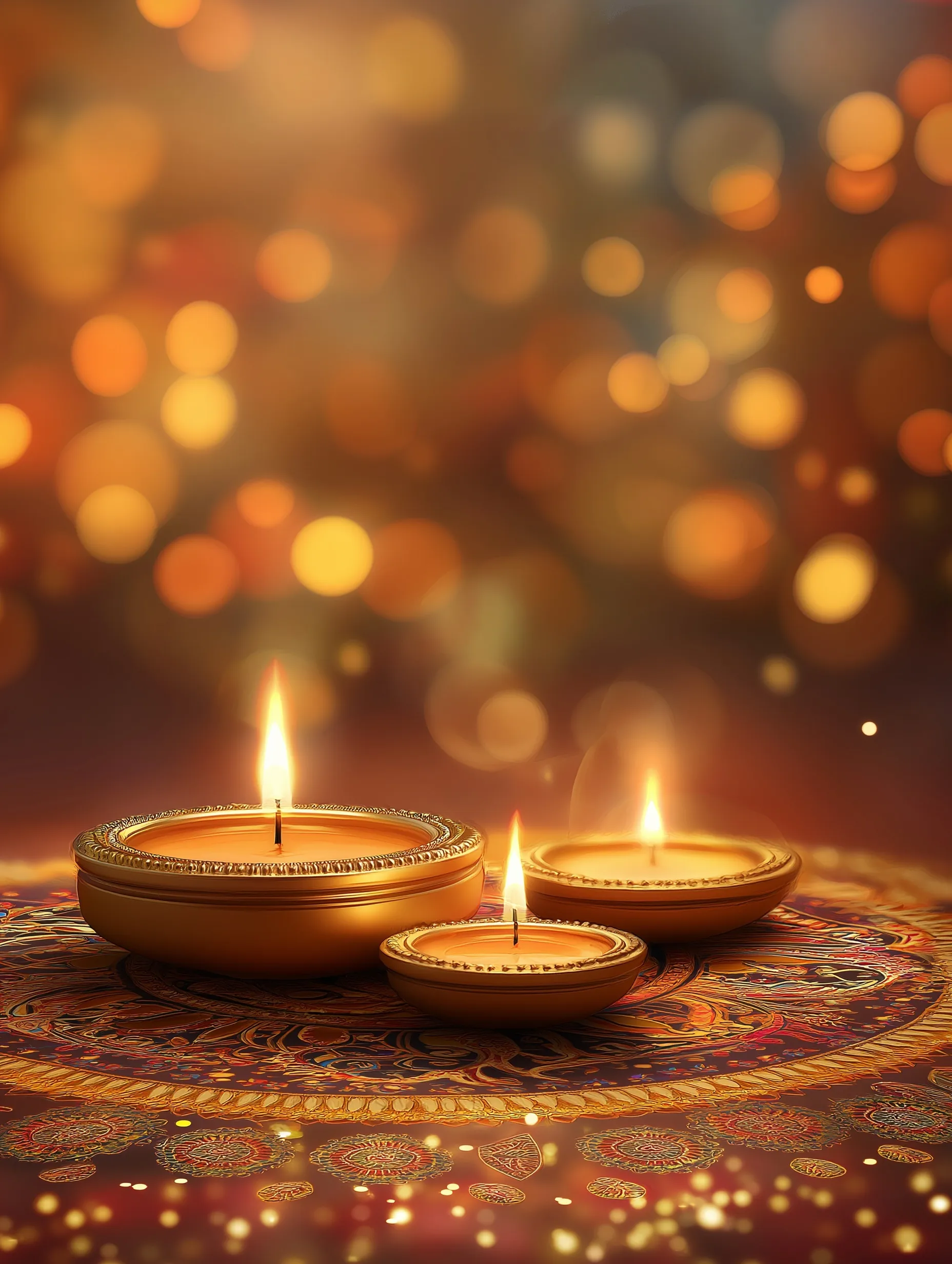 Diwali Gold Aesthetic Decoration 34