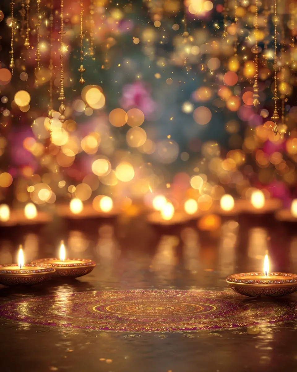 Diwali Gold Aesthetic Decoration 36