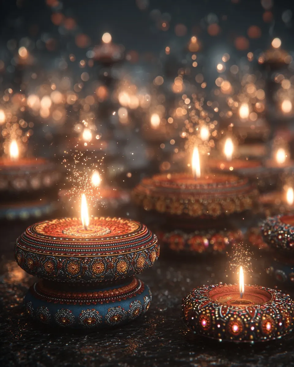 Diwali Gold Aesthetic Decoration 46