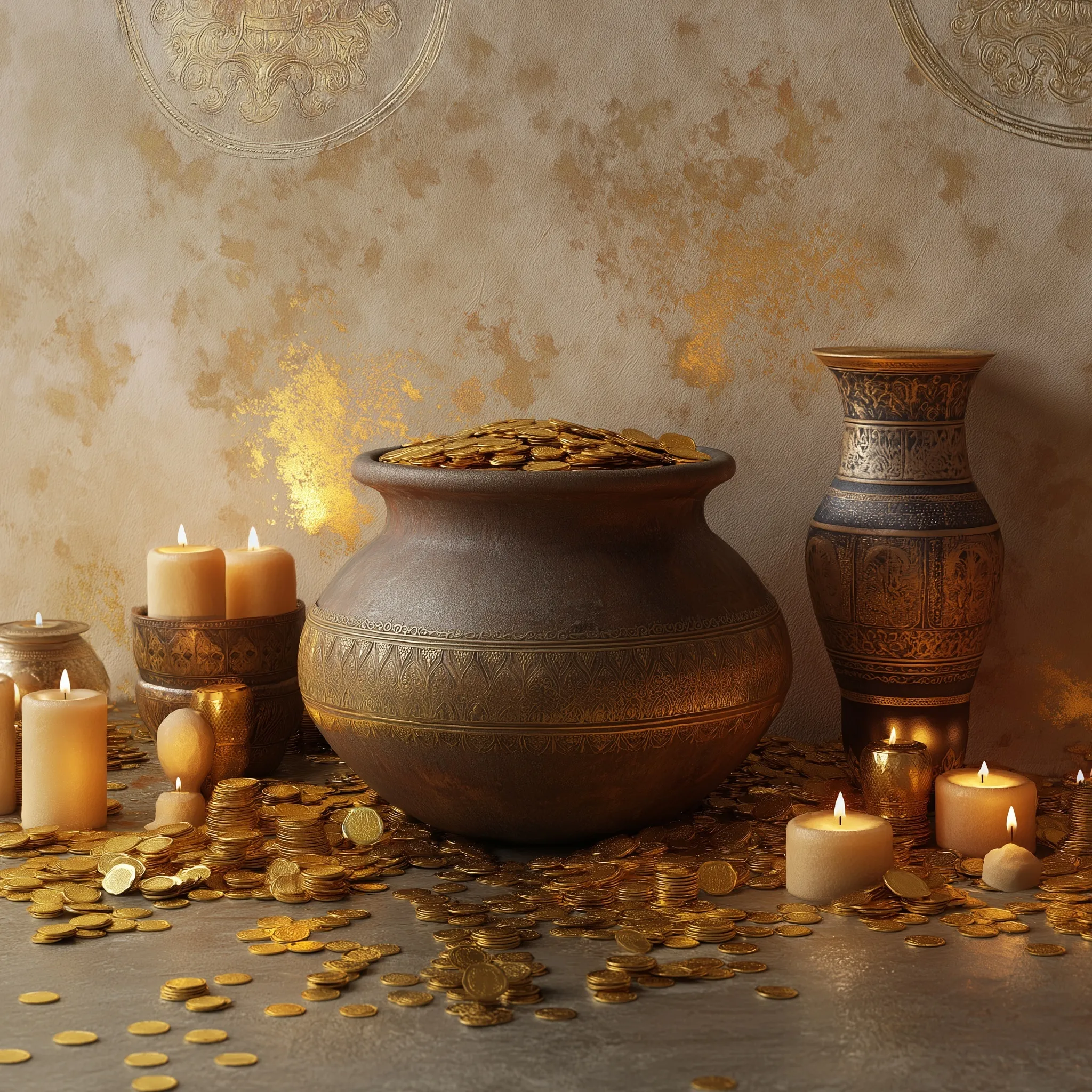 Diwali Gold Aesthetic Decoration 47