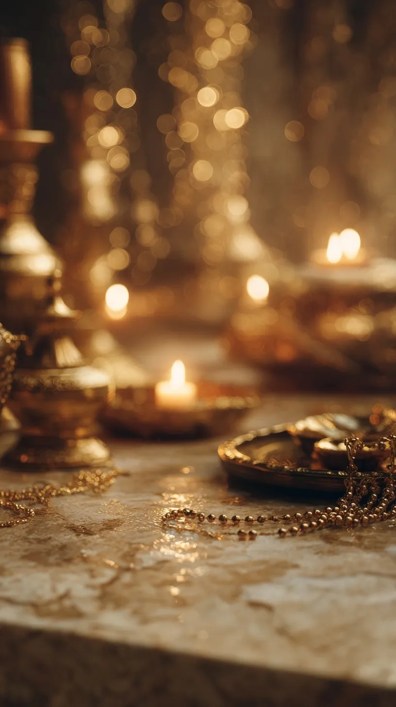Diwali Gold Aesthetic Decoration 49